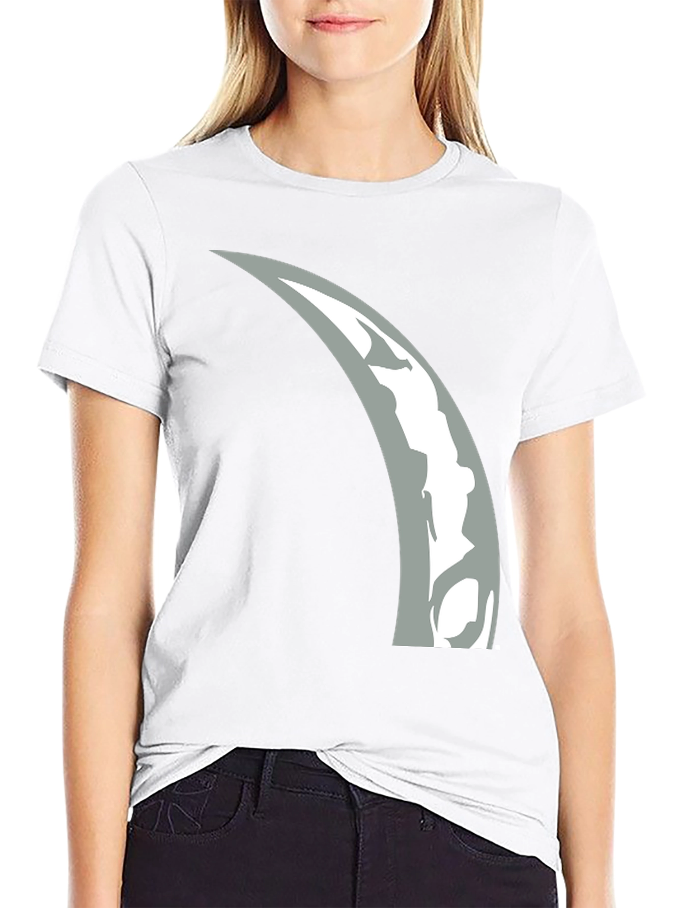 Crescent Moon Graphic T-Shirt - Modern Black Tee