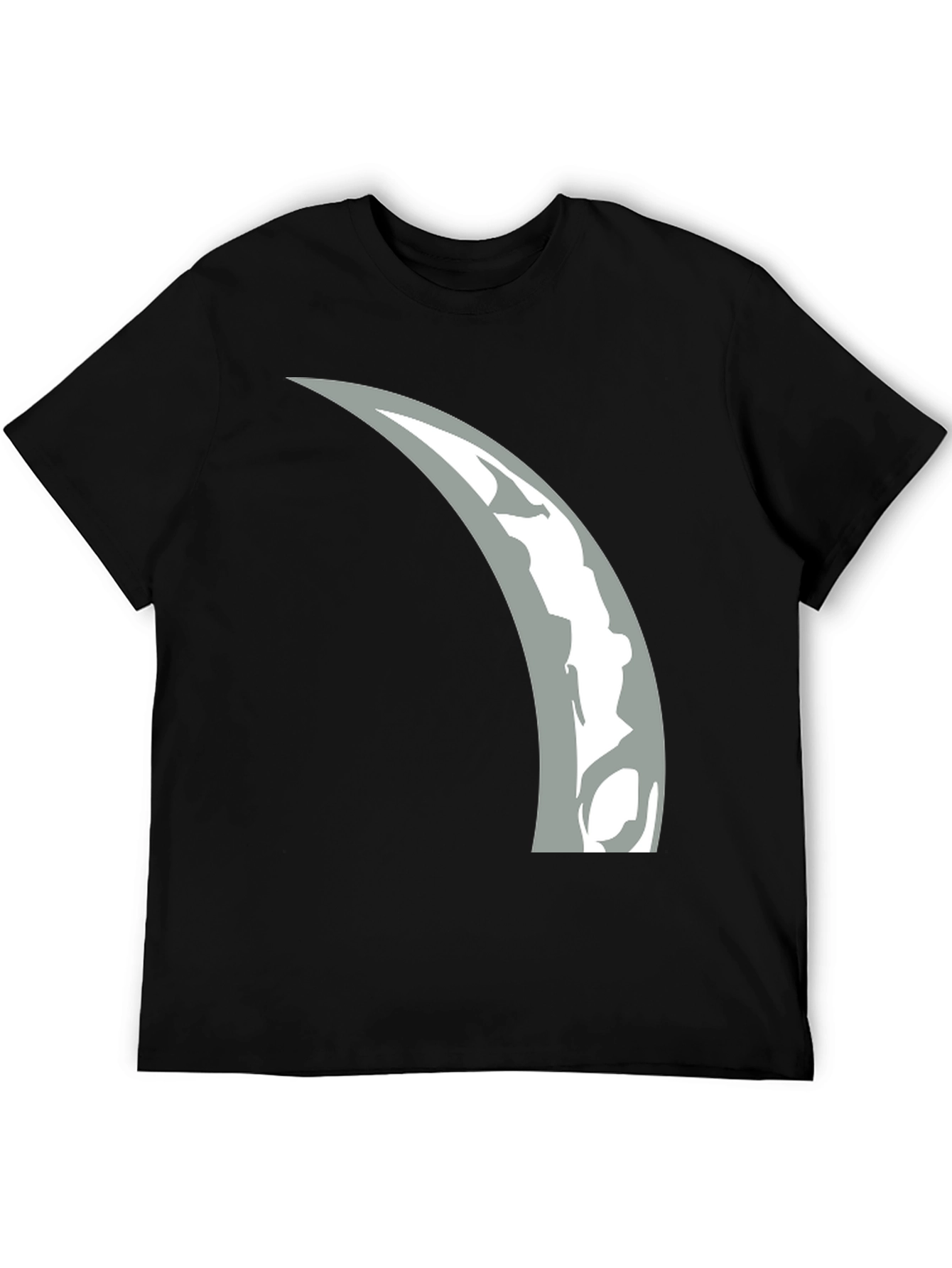 Crescent Moon Graphic T-Shirt - Modern Black Tee