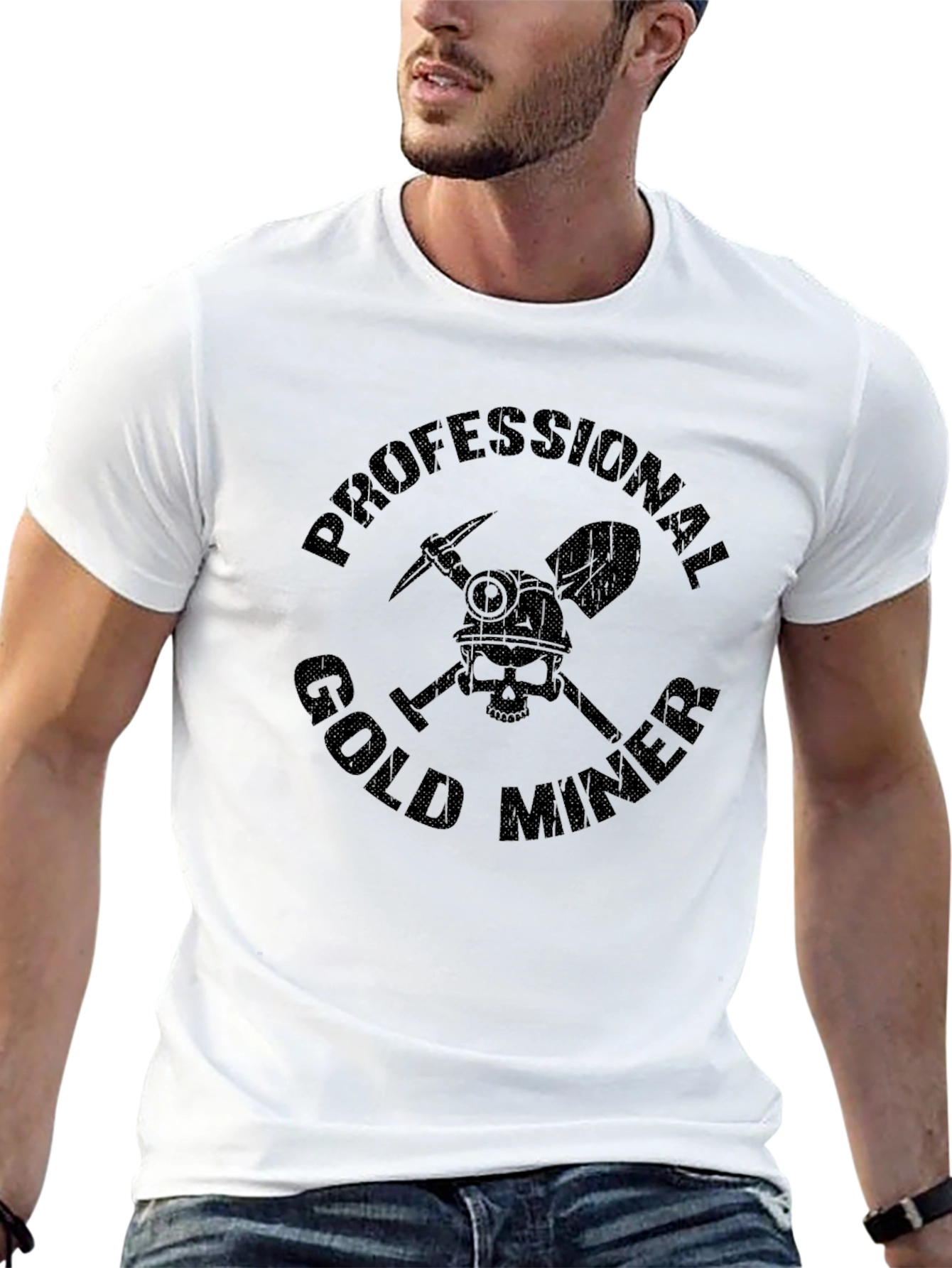Professional Gold Miner Black T-Shirt