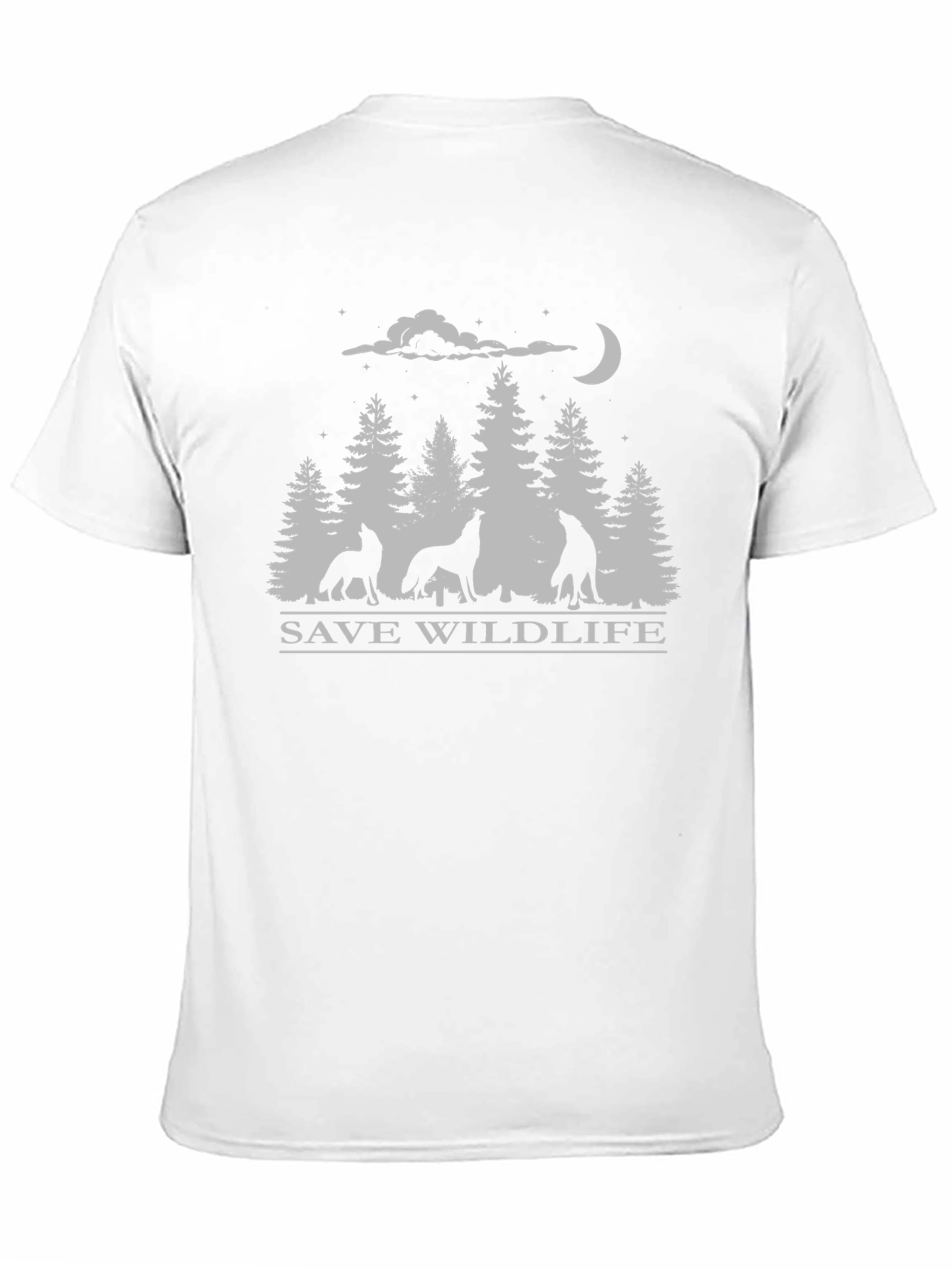 Save Wildlife Wolf Pack Black T-Shirt