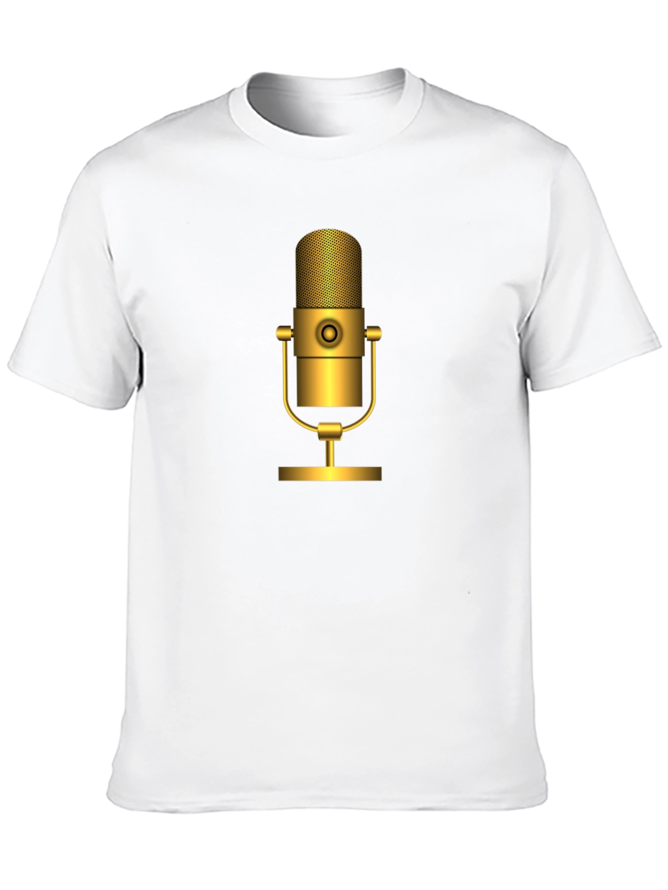 Retro Gold Microphone T-Shirt