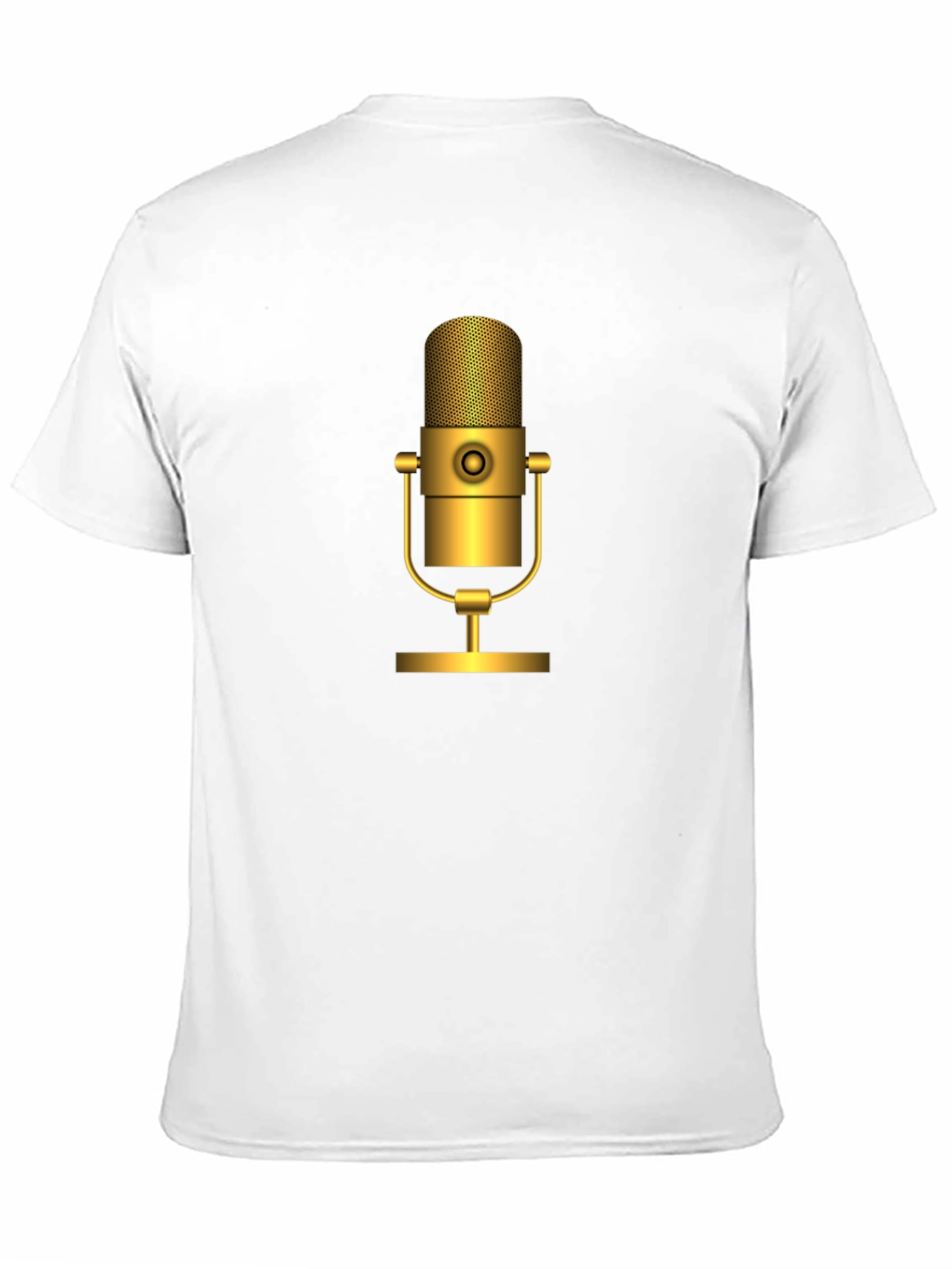 Retro Gold Microphone T-Shirt