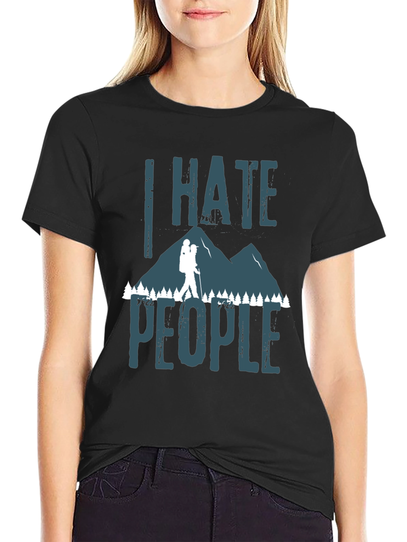 I Hate People Hiking Graphic Tee