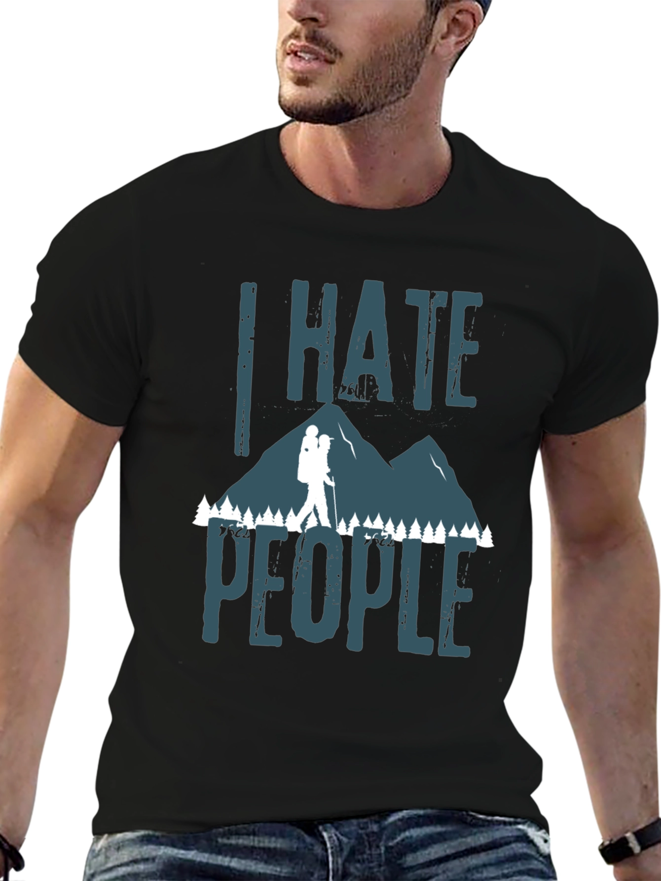 I Hate People Hiking Graphic Tee