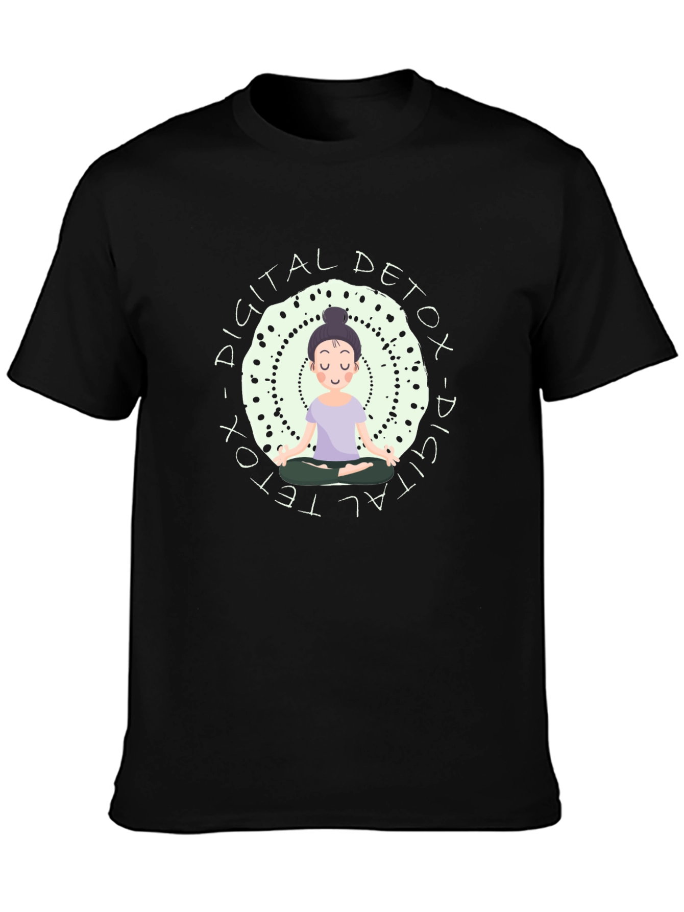 Digital Detox T-Shirt - Meditating Graphic Tee