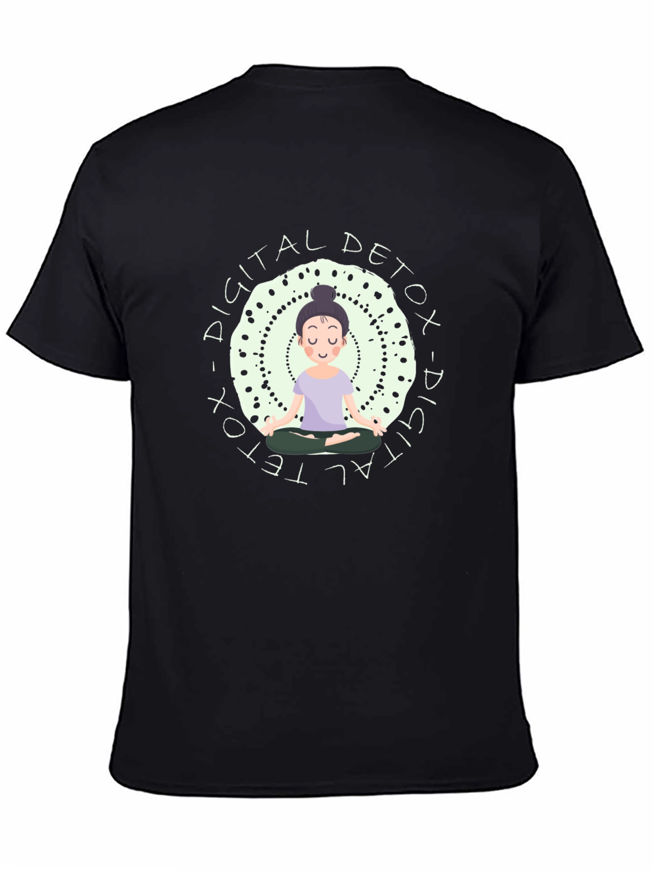 Digital Detox T-Shirt - Meditating Graphic Tee