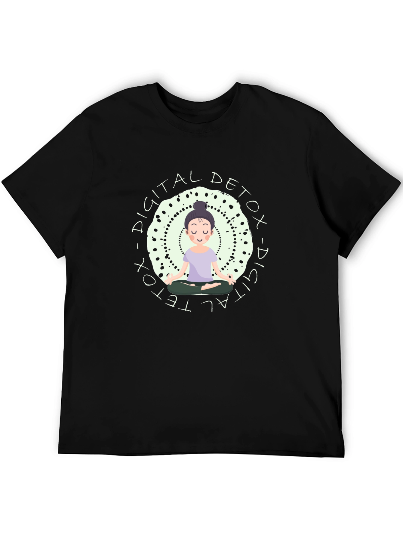 Digital Detox T-Shirt - Meditating Graphic Tee