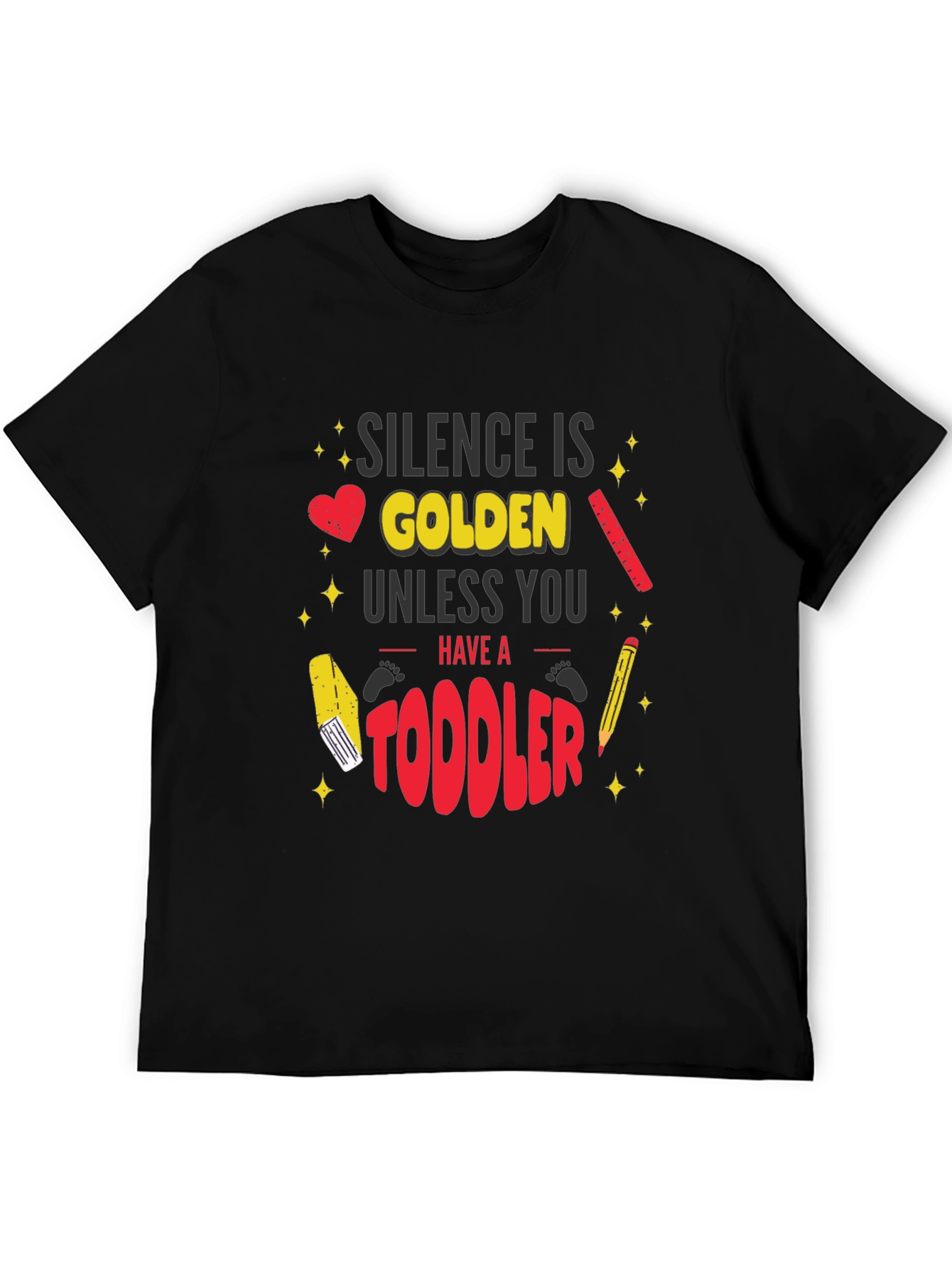 Silence is Golden Toddler Graphic T-Shirt