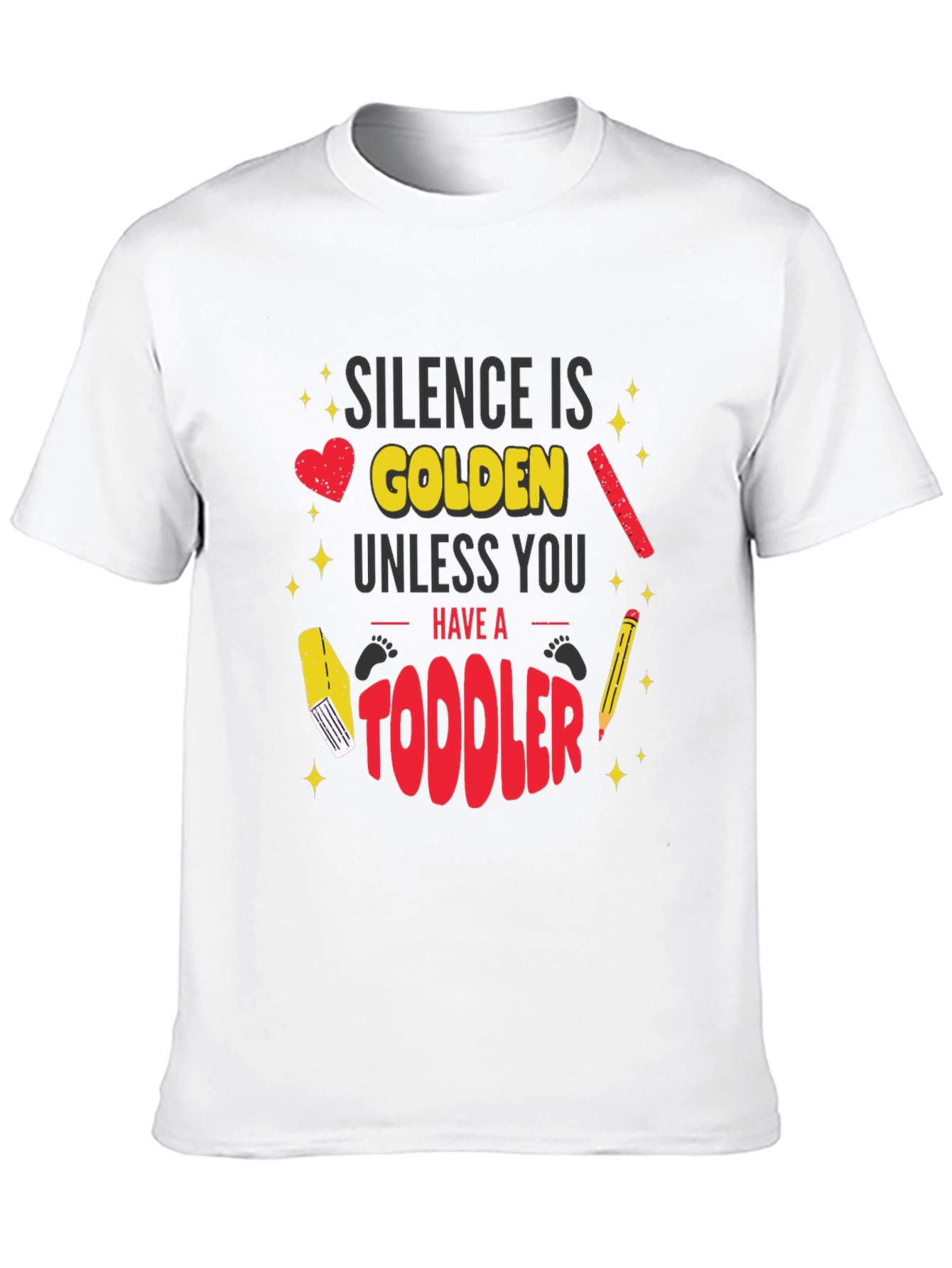 Silence is Golden Toddler Graphic T-Shirt