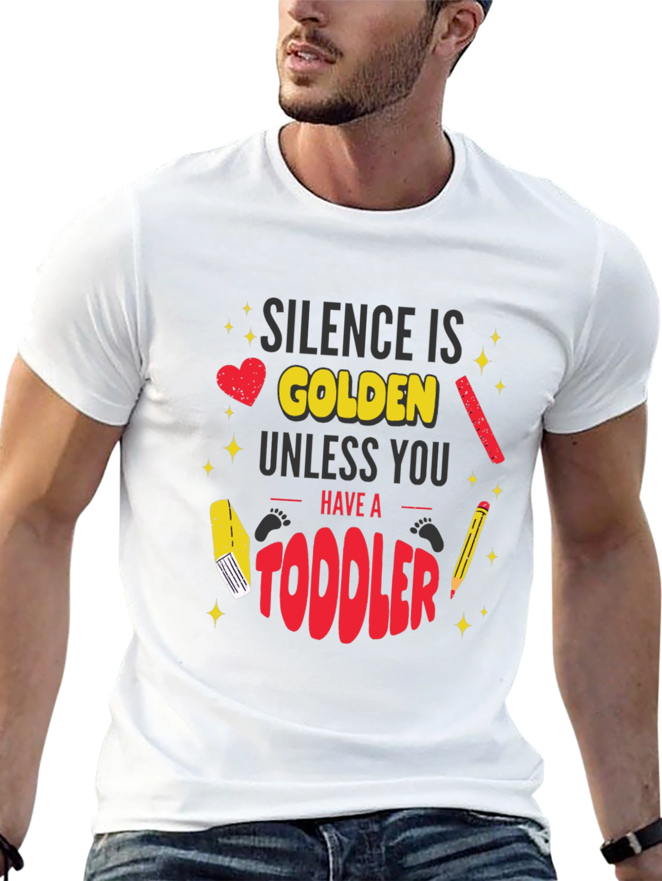 Silence is Golden Toddler Graphic T-Shirt