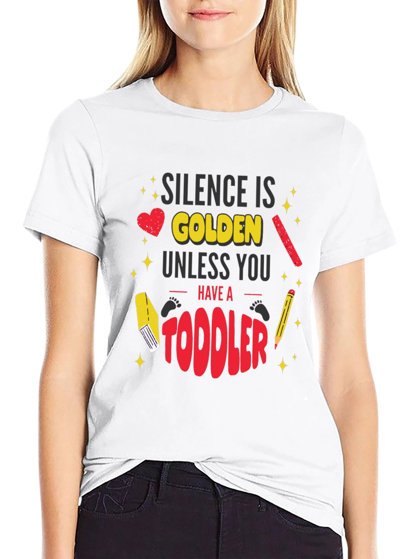 Silence is Golden Toddler Graphic T-Shirt