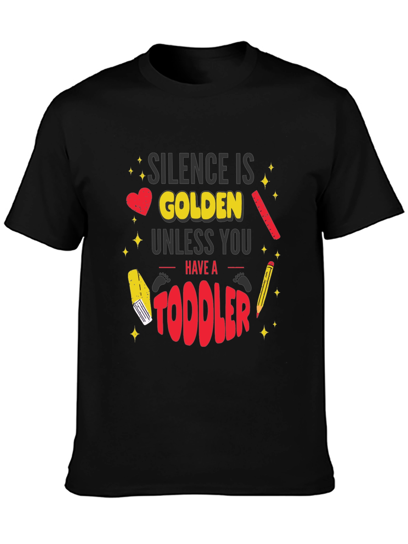 Silence is Golden Toddler Graphic T-Shirt