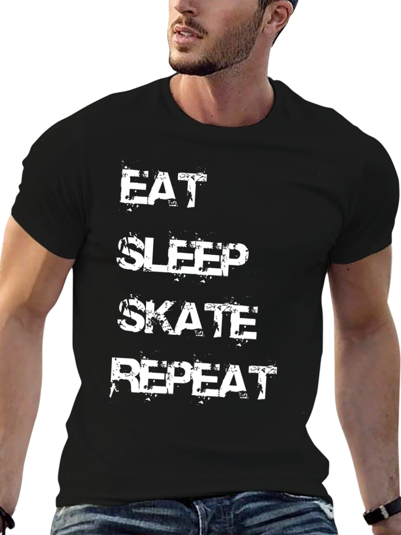Eat Sleep Skate Repeat Graphic Tee