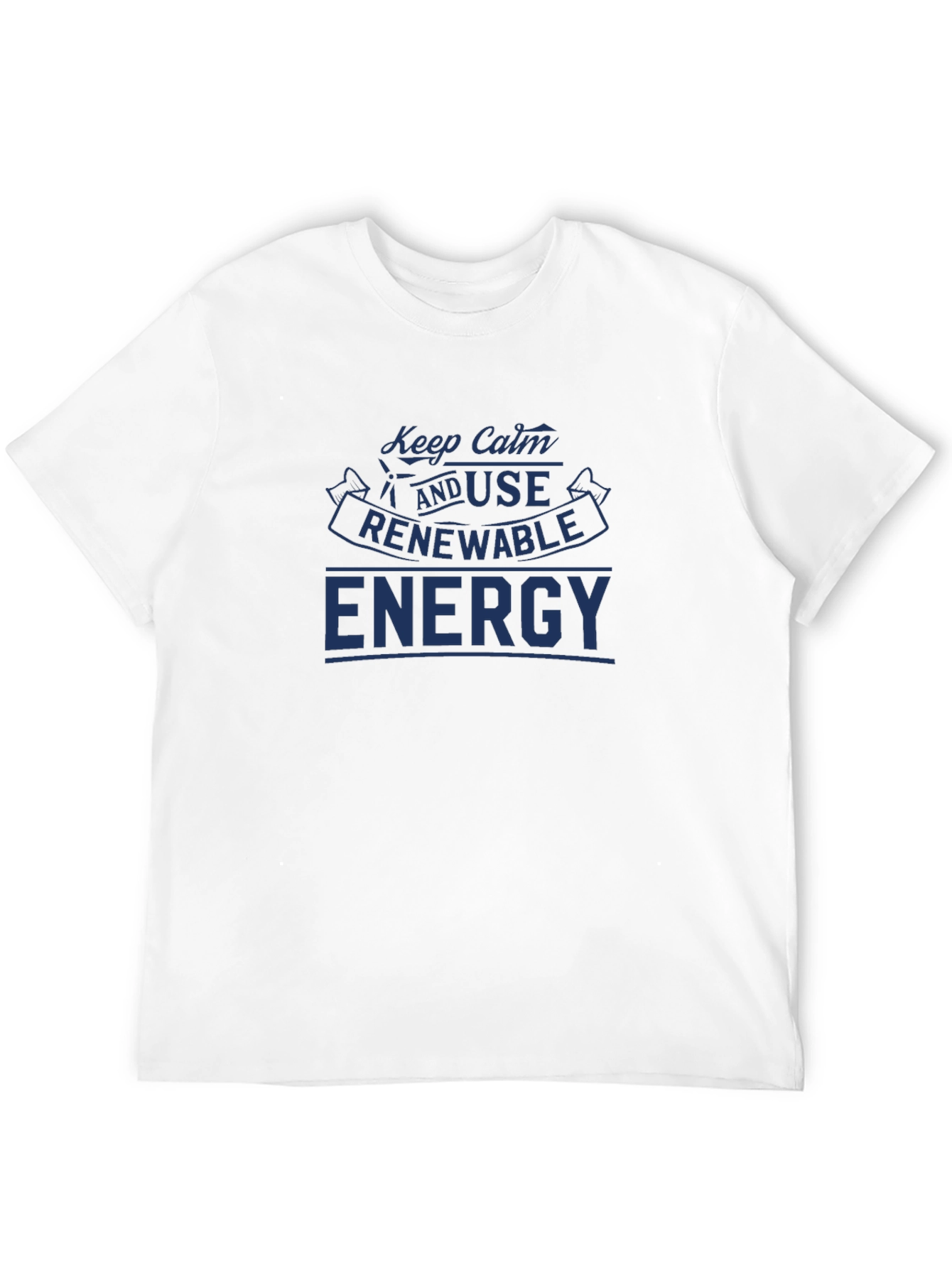 Keep Calm & Use Renewable Energy Black T-Shirt