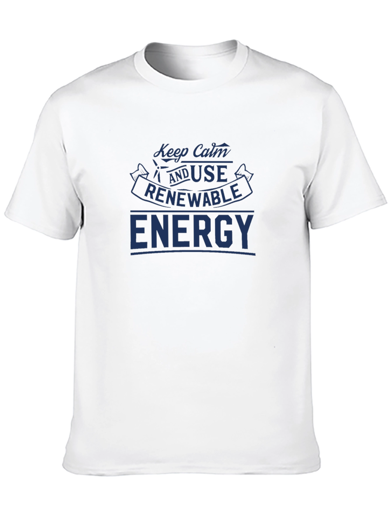 Keep Calm & Use Renewable Energy Black T-Shirt