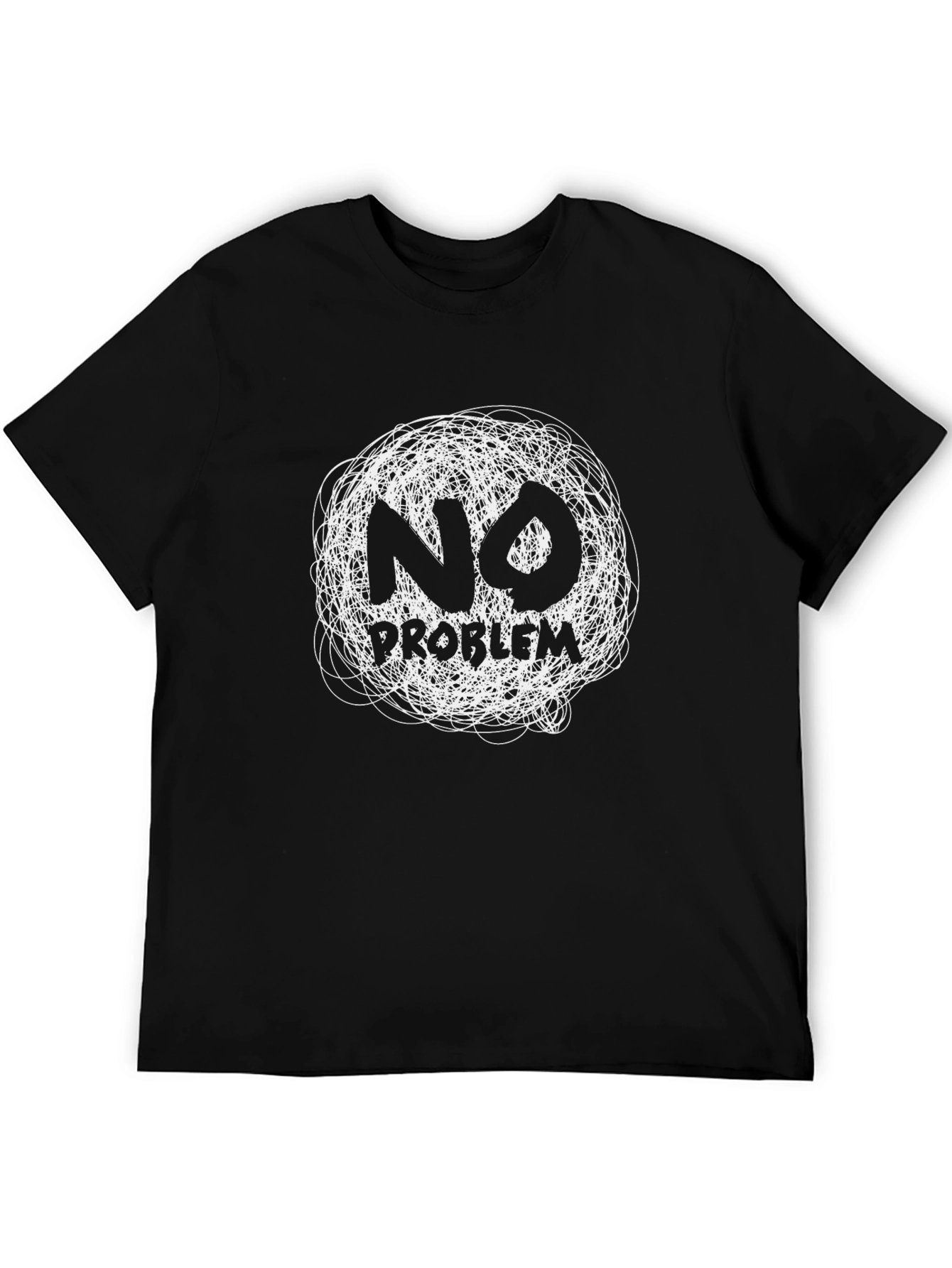 No Problem Black T-Shirt - Relaxed Fit