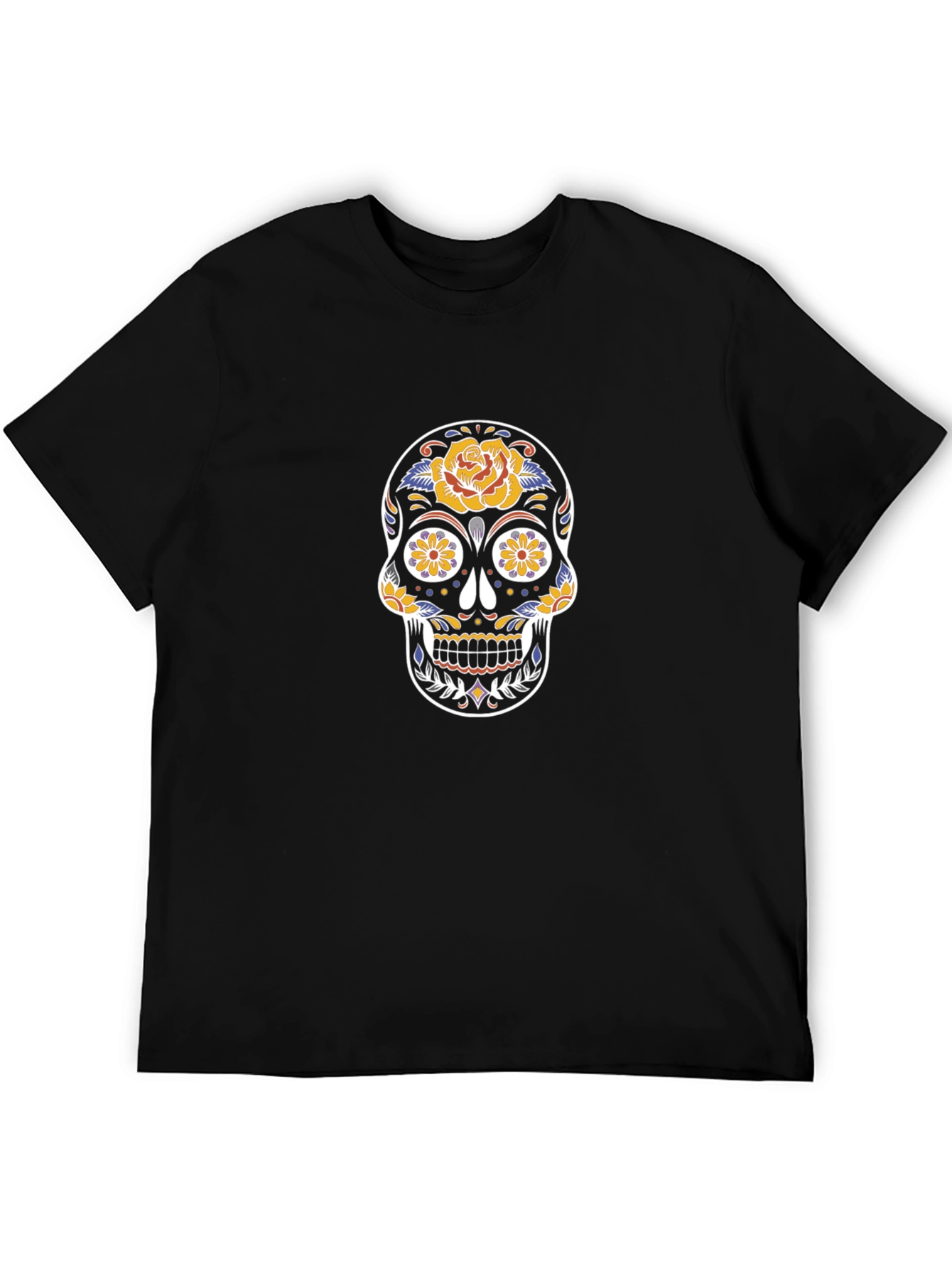 Sugar Skull Graphic Black T-Shirt