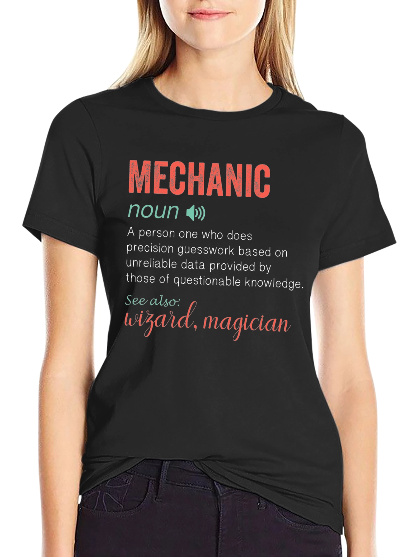Mechanic Definition Graphic Tee - Funny Gift