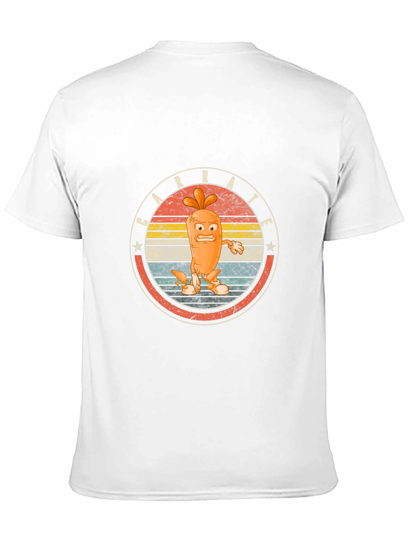 Carrot Karate Graphic Tee - Black Cotton T-Shirt