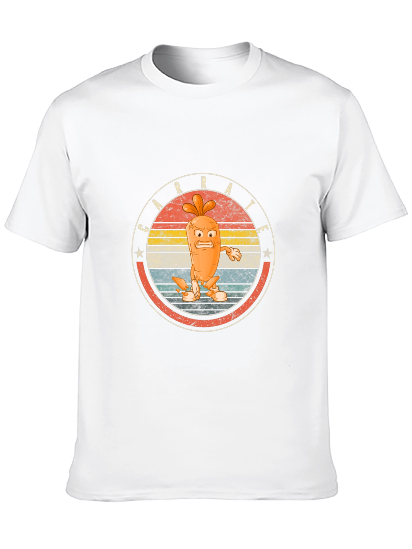 Carrot Karate Graphic Tee - Black Cotton T-Shirt
