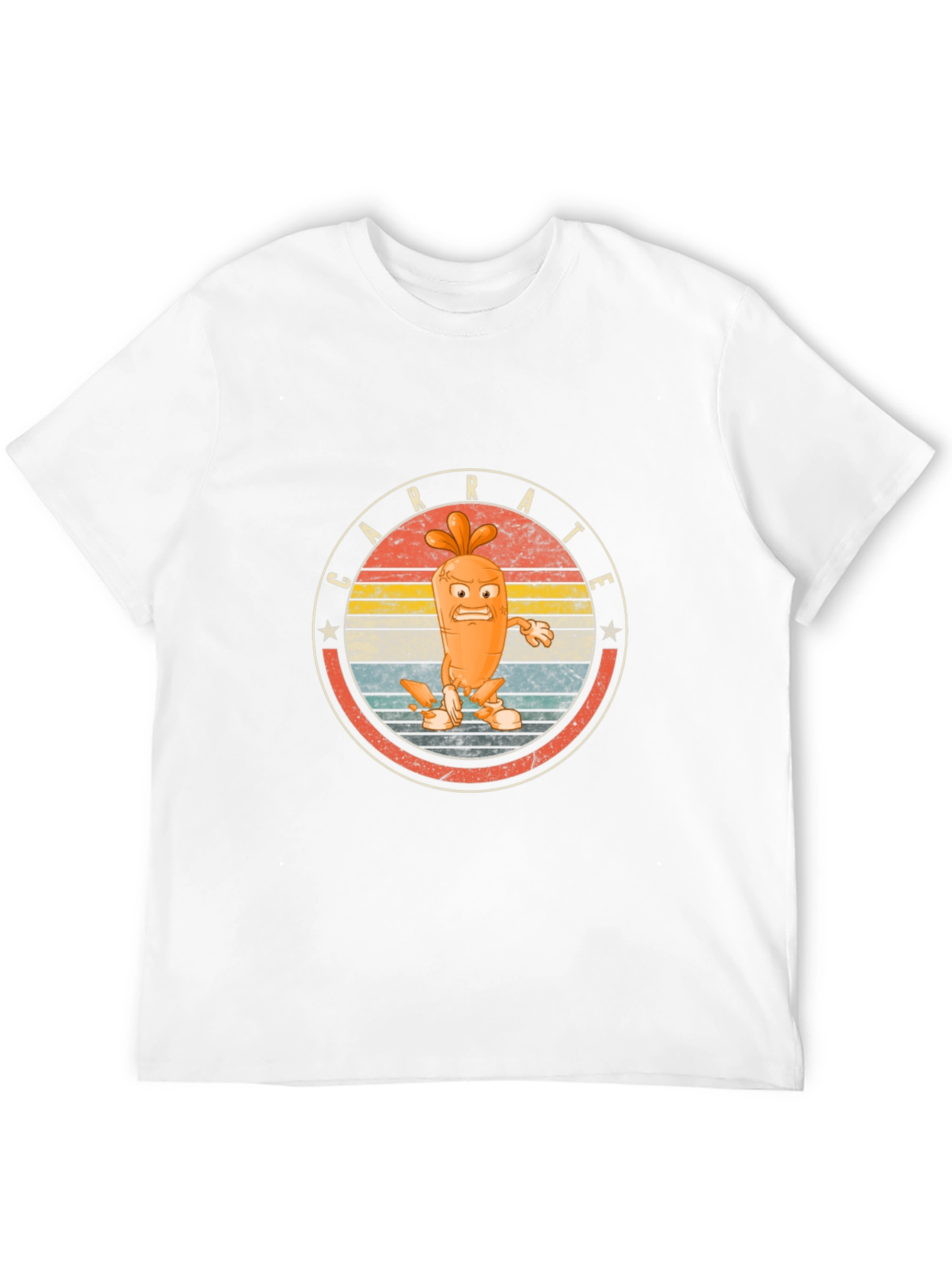 Carrot Karate Graphic Tee - Black Cotton T-Shirt