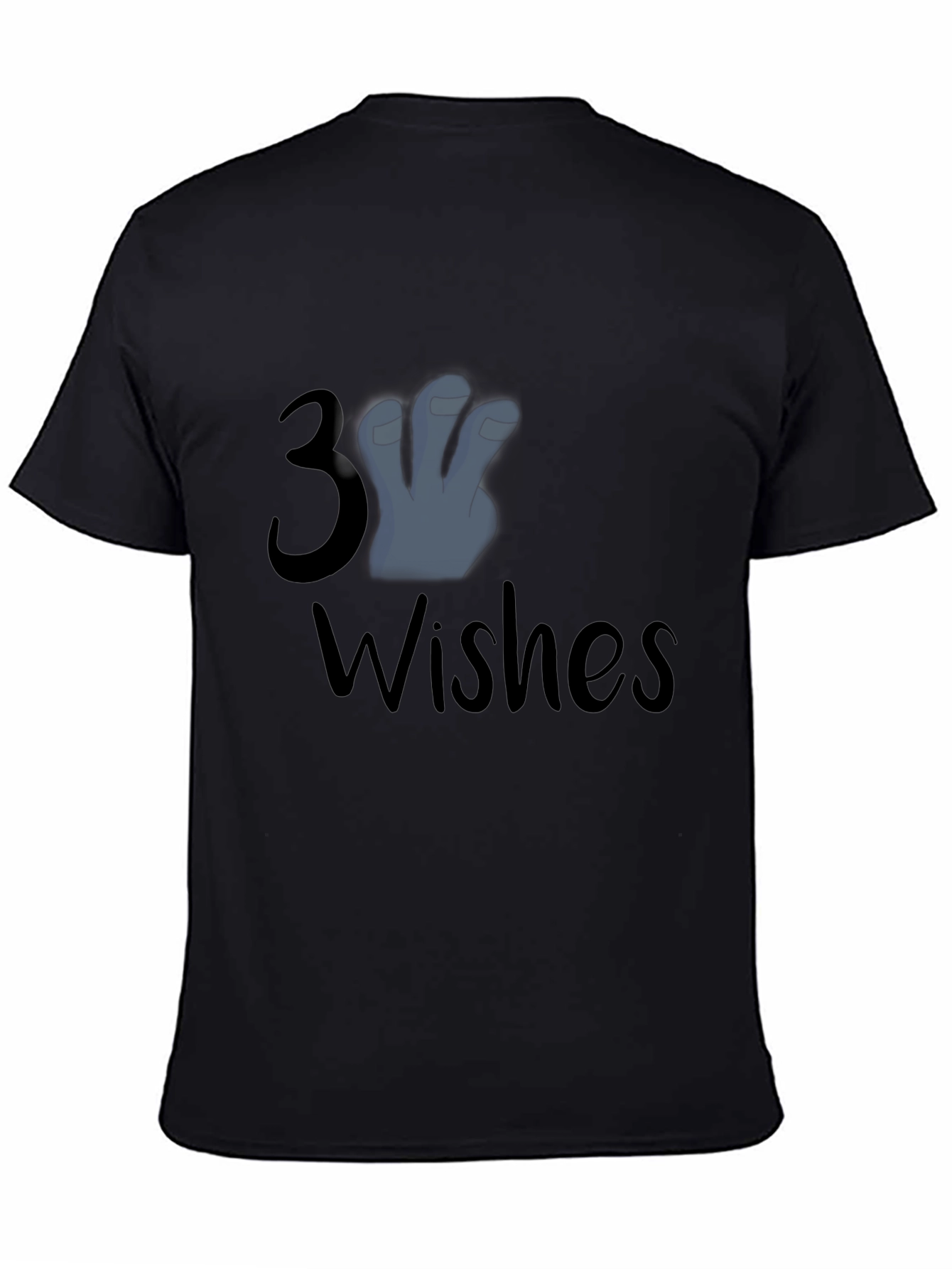 3 Wishes Graphic T-Shirt - Black