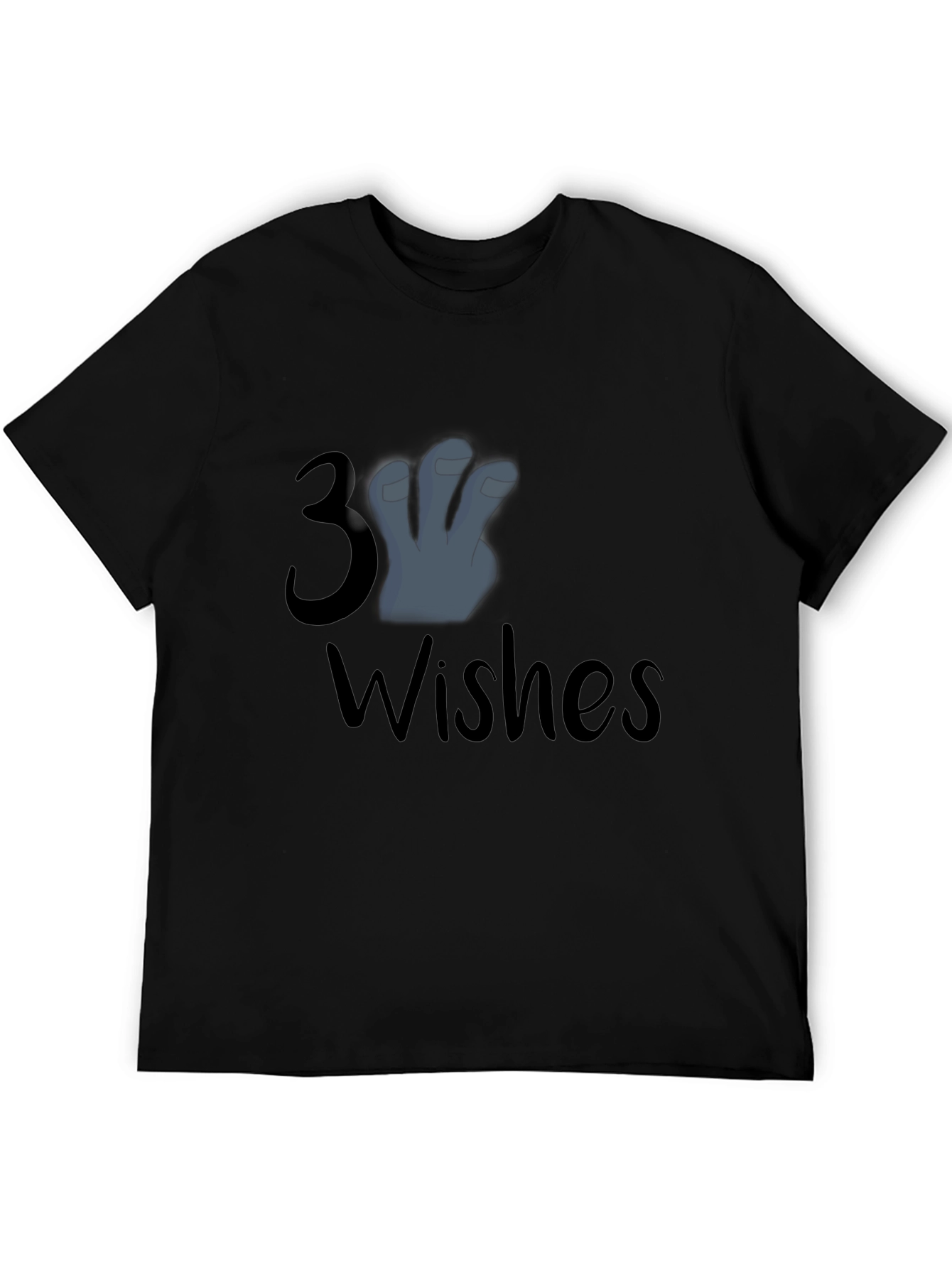 3 Wishes Graphic T-Shirt - Black