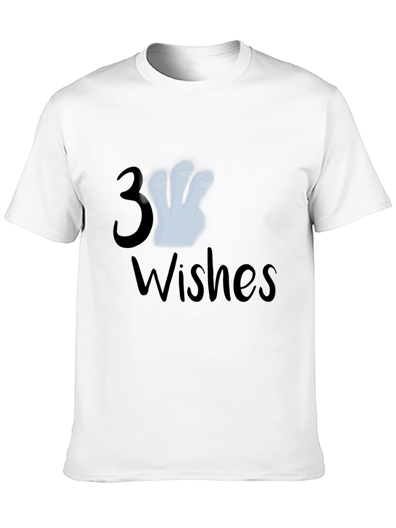 3 Wishes Graphic T-Shirt - Black