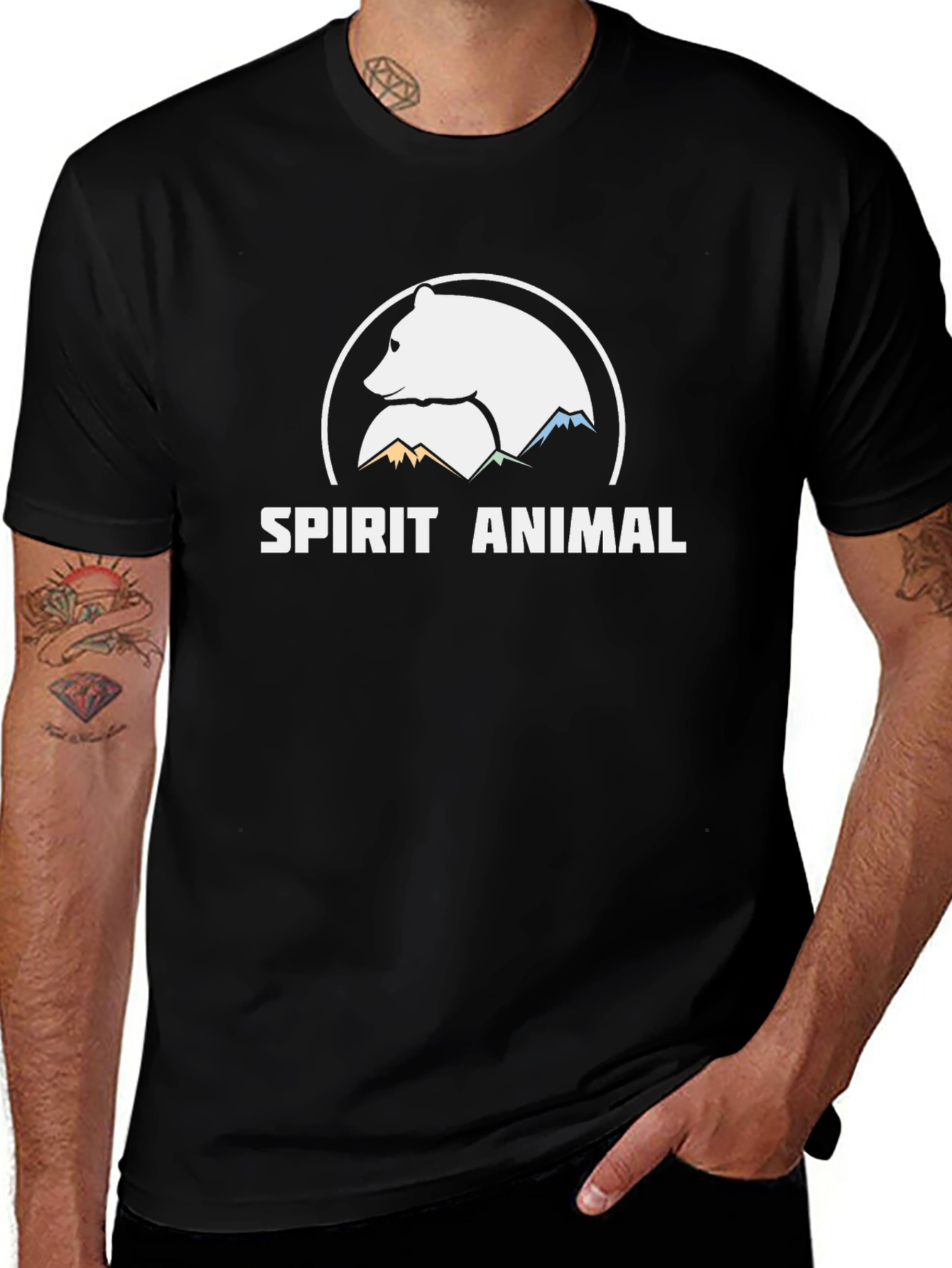 Spirit Animal Graphic Tee - Mountain Bear Design
