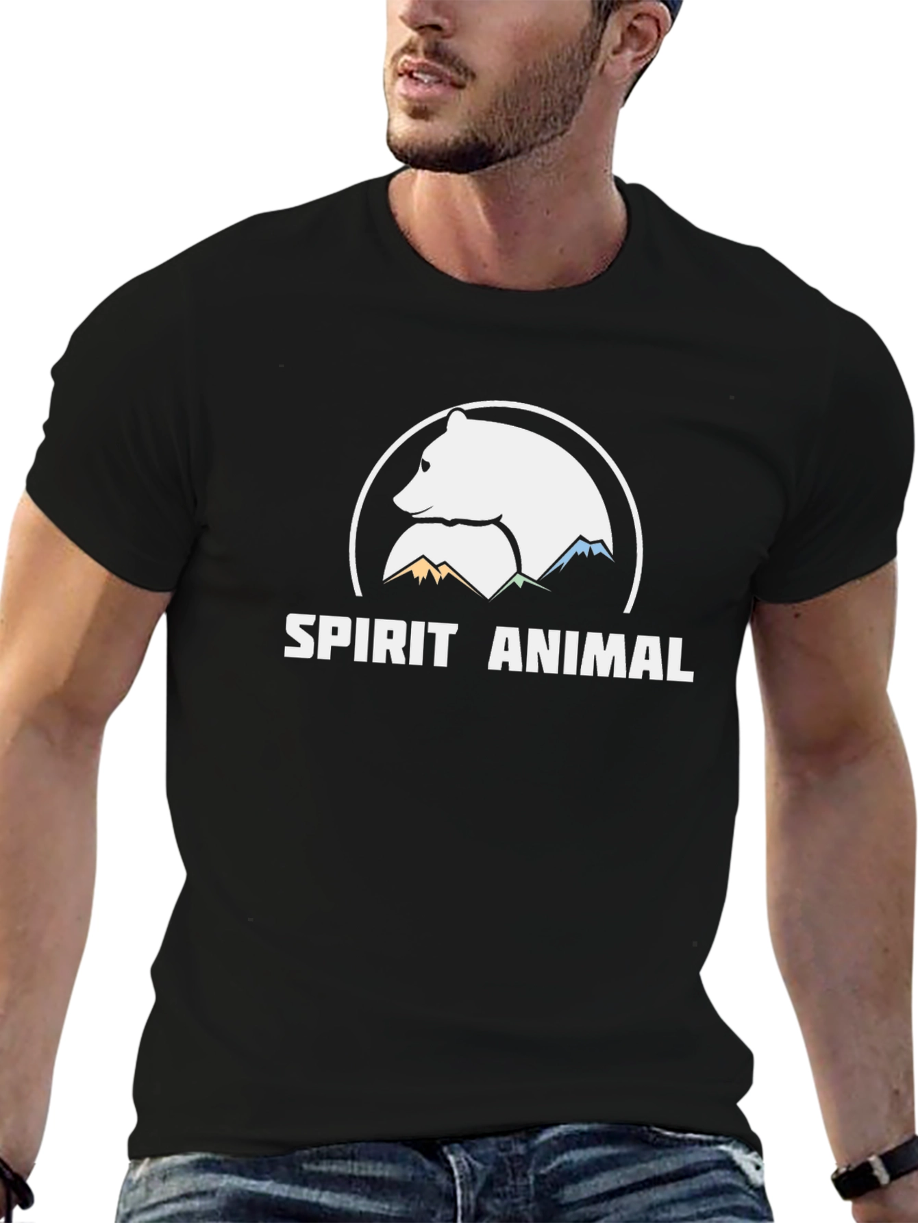 Spirit Animal Graphic Tee - Mountain Bear Design