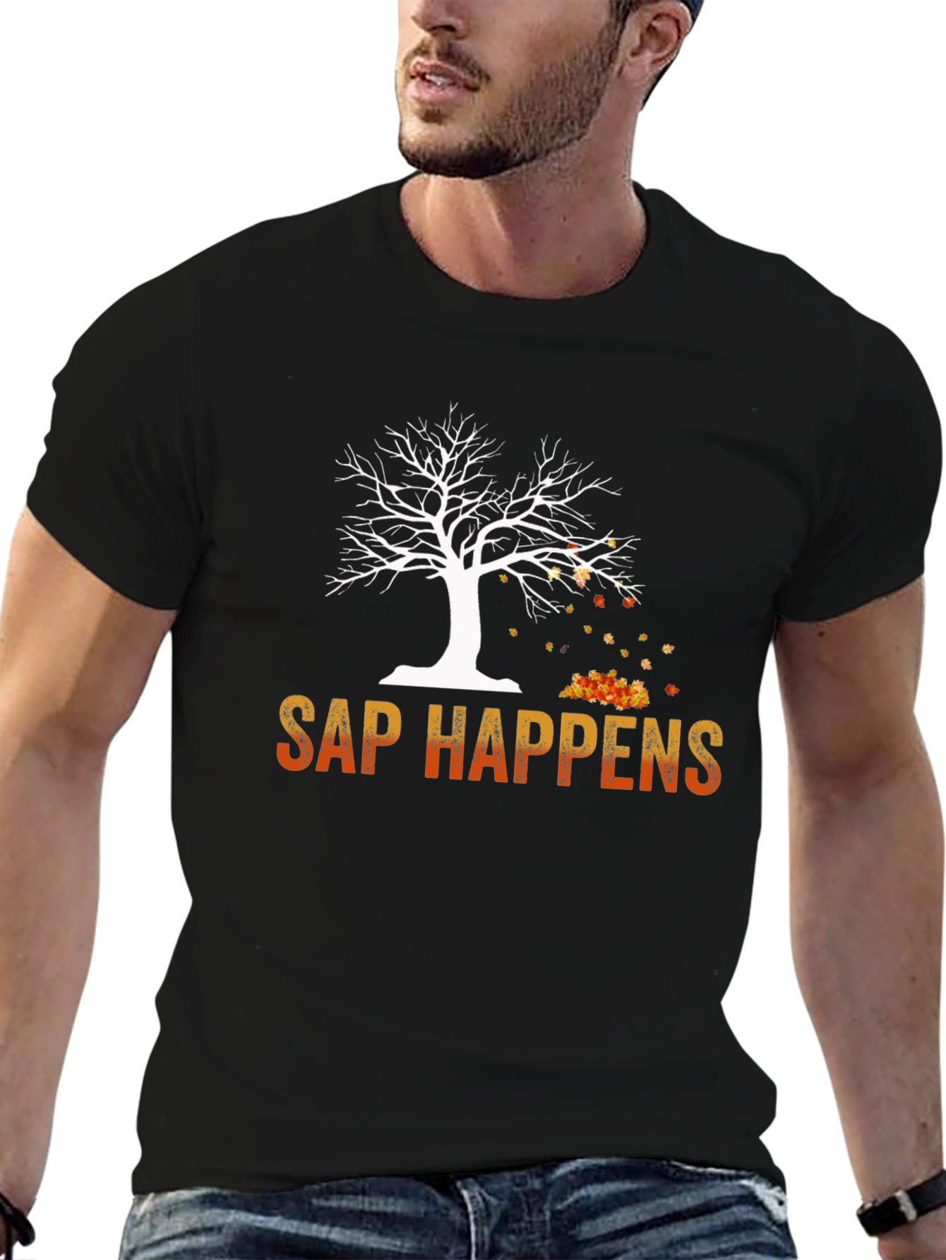 Sap Happens T-Shirt - Autumn Tree Design