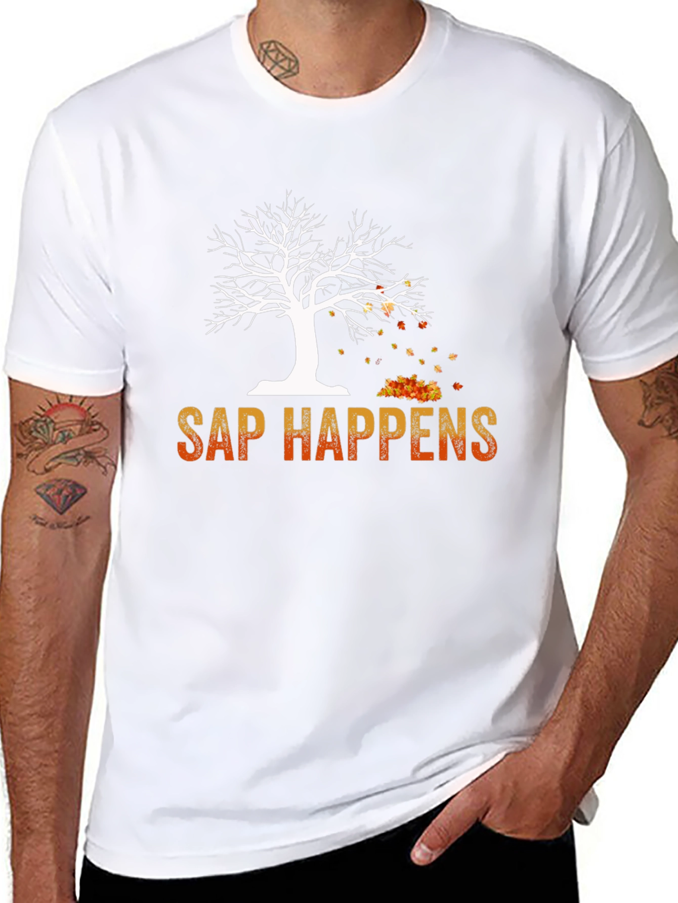 Sap Happens T-Shirt - Autumn Tree Design
