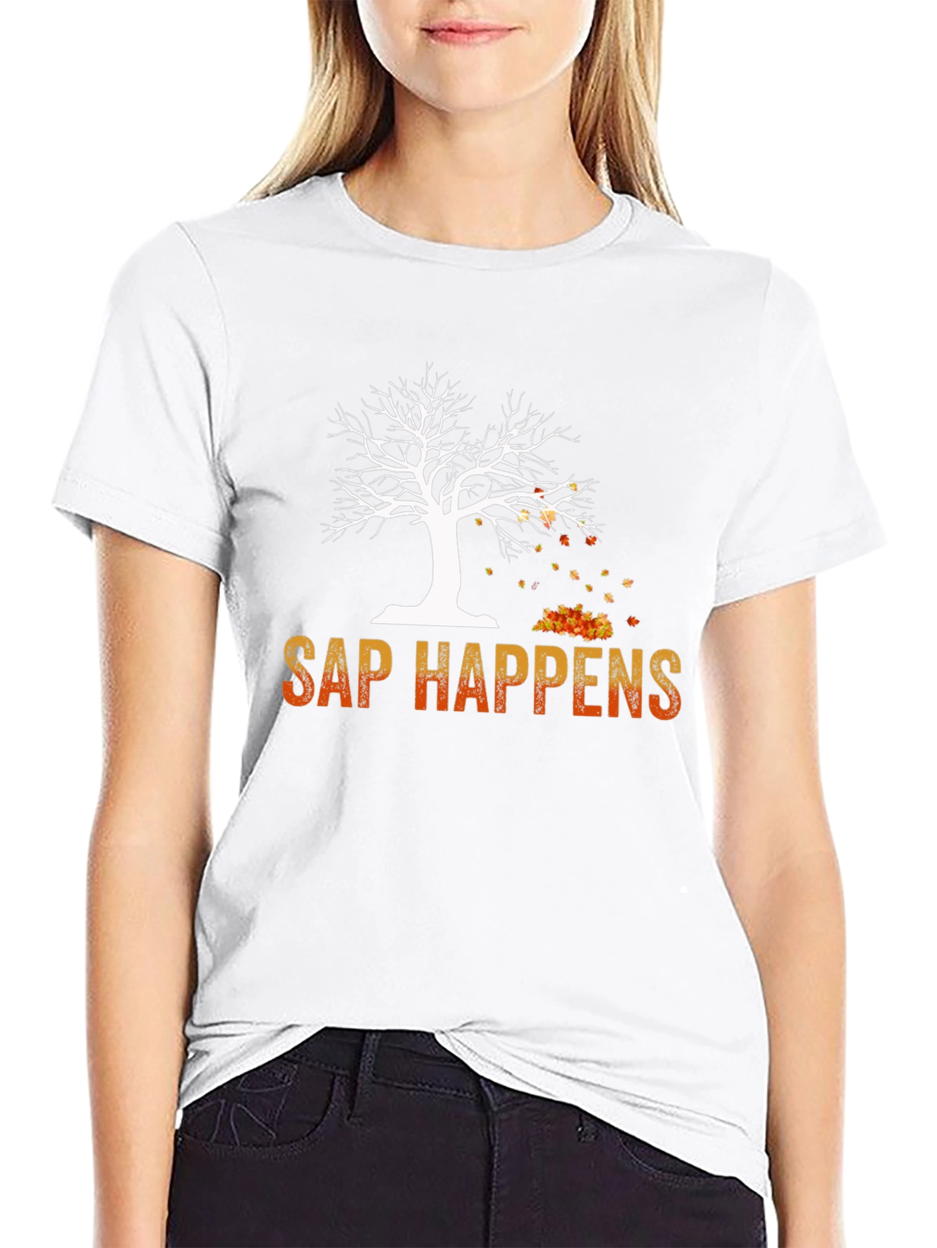Sap Happens T-Shirt - Autumn Tree Design