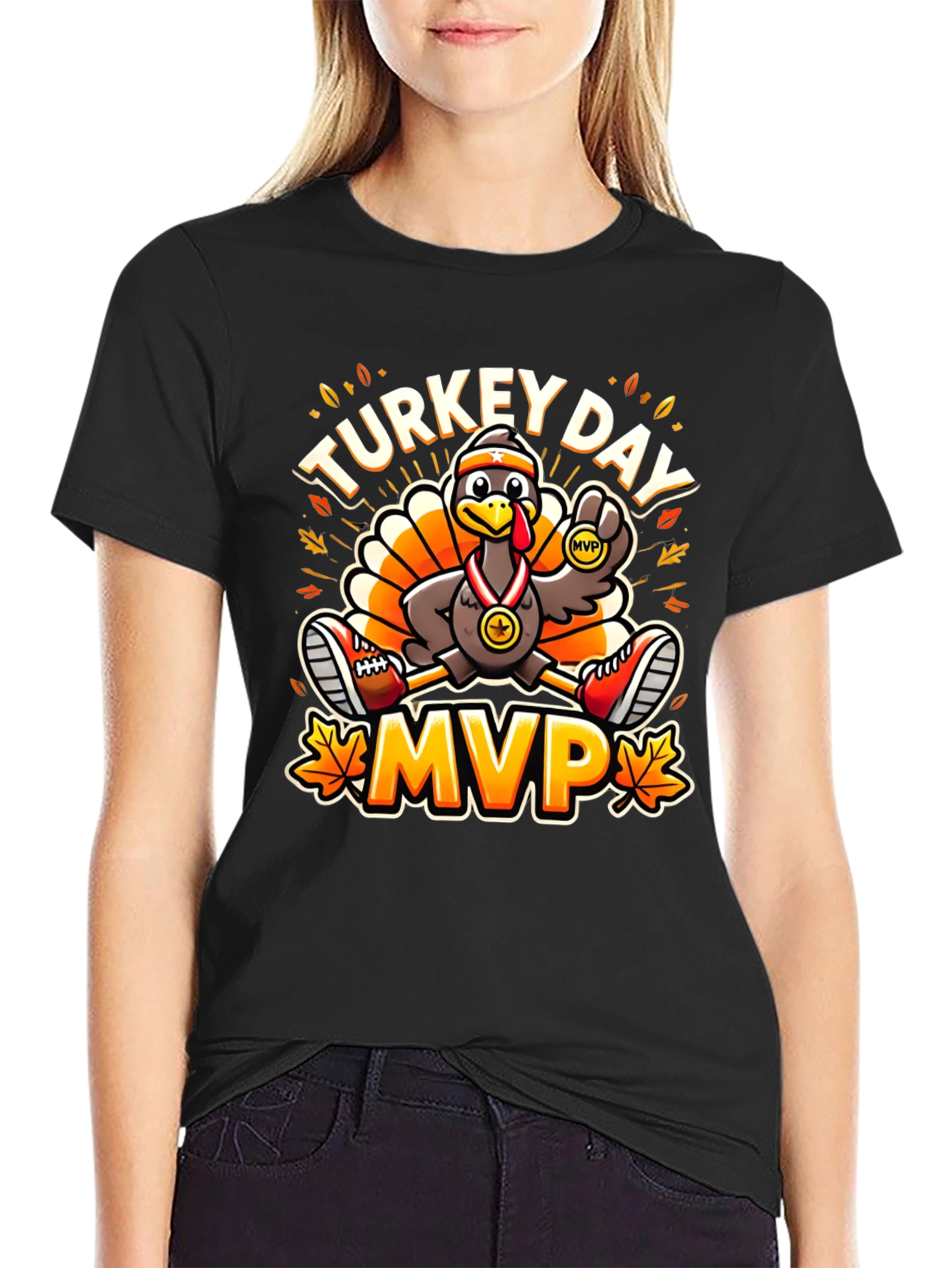 Turkey Day MVP T-Shirt - Thanksgiving Run