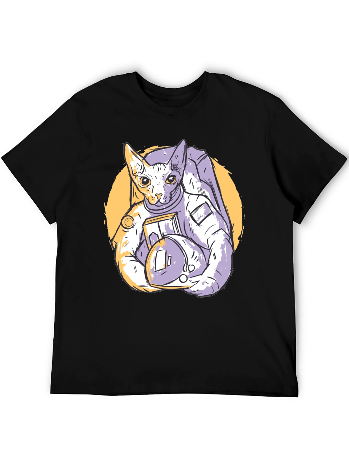 Cosmic Cat Astronaut Graphic Tee