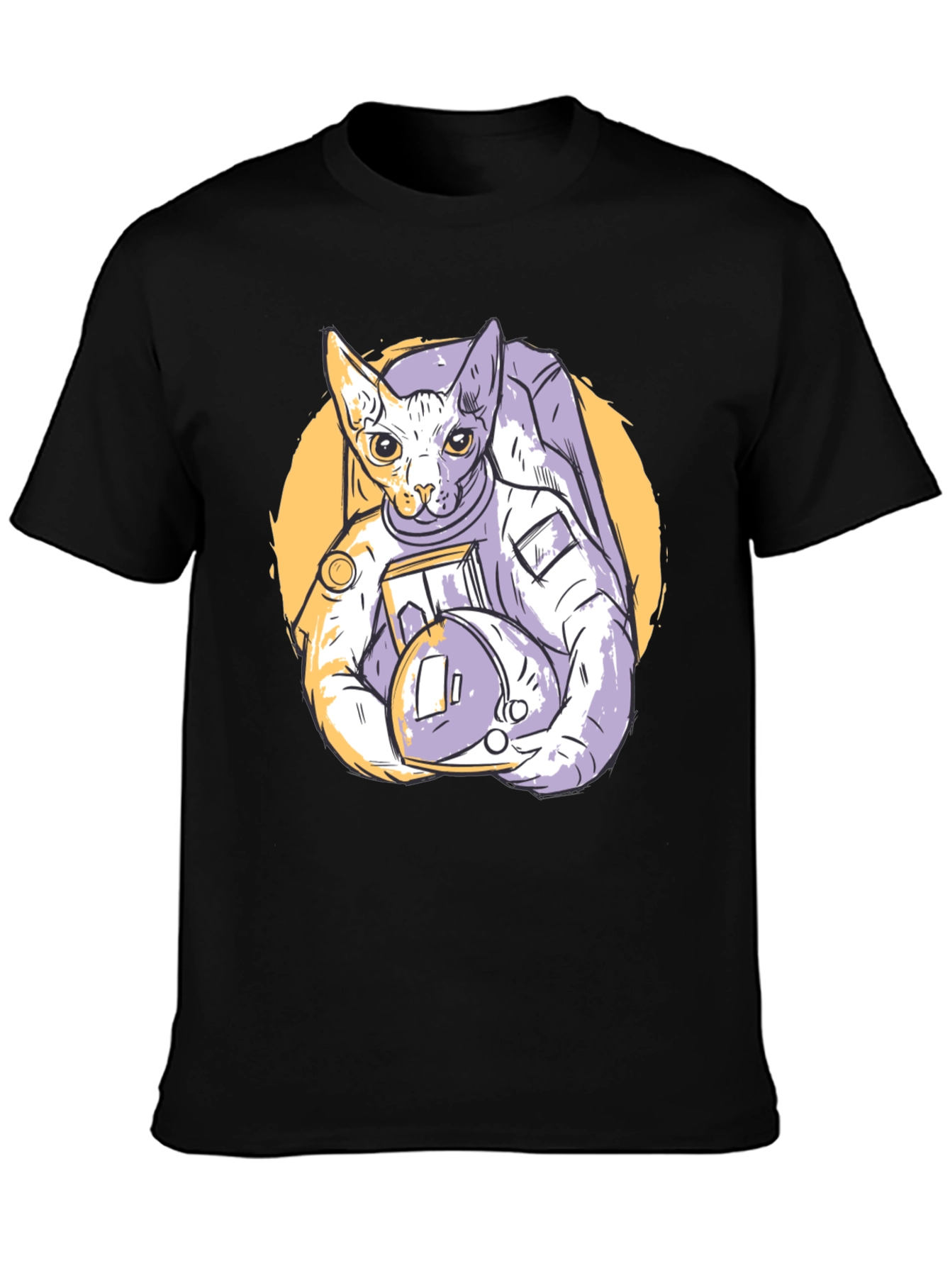 Cosmic Cat Astronaut Graphic Tee
