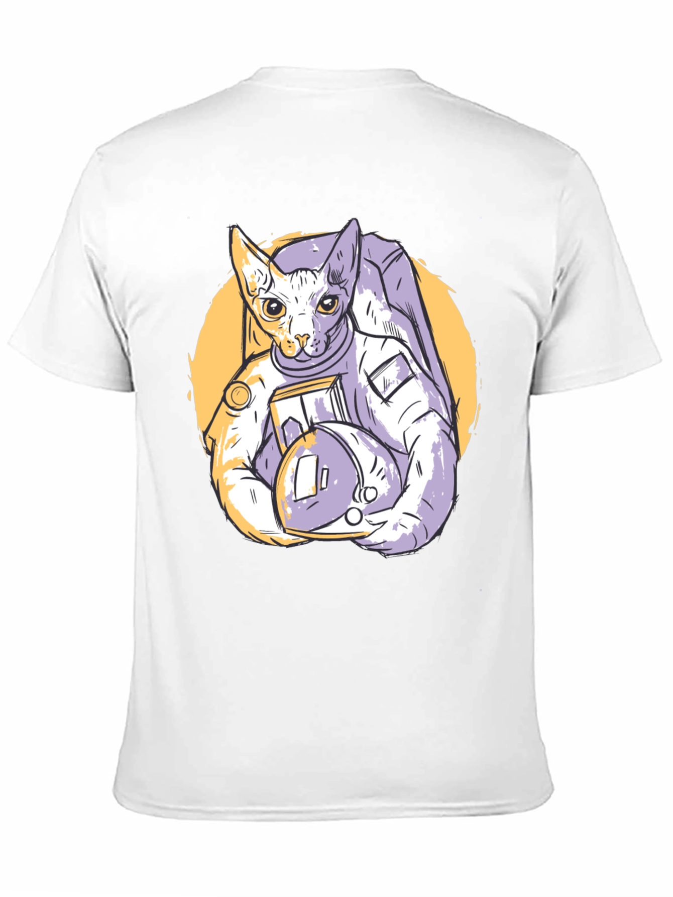 Cosmic Cat Astronaut Graphic Tee