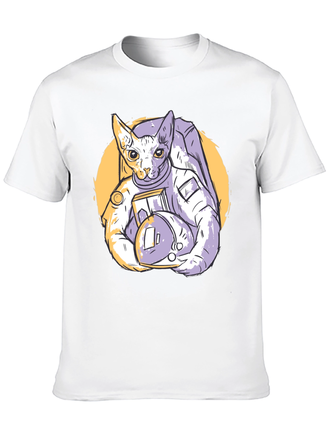 Cosmic Cat Astronaut Graphic Tee