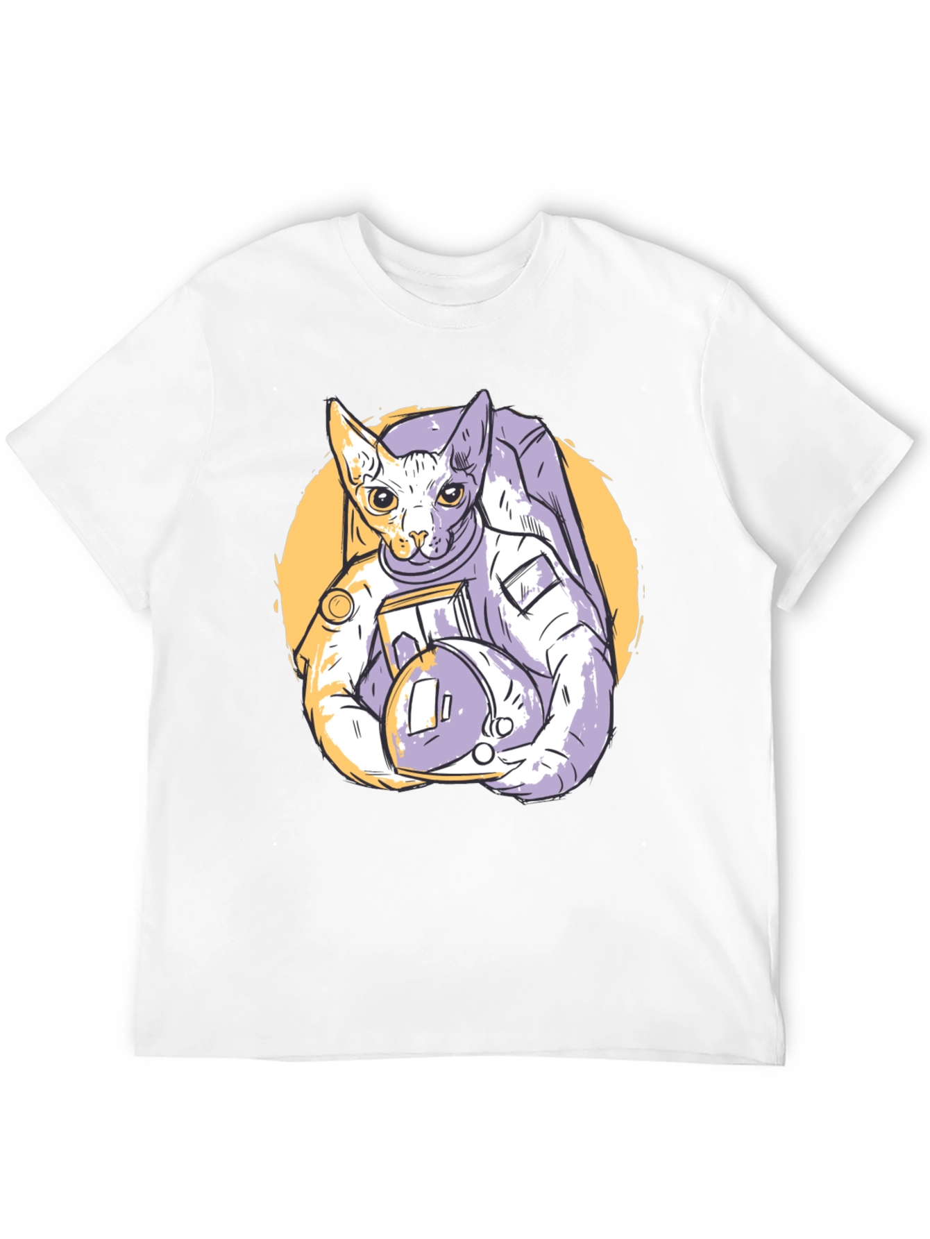 Cosmic Cat Astronaut Graphic Tee