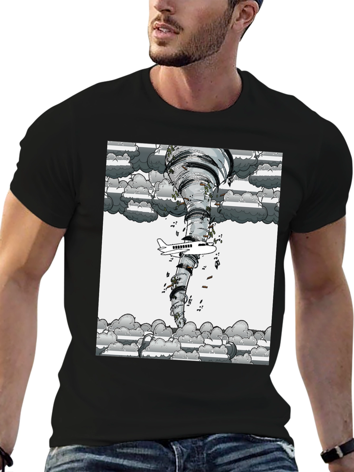 Tornado Airplane Graphic Tee