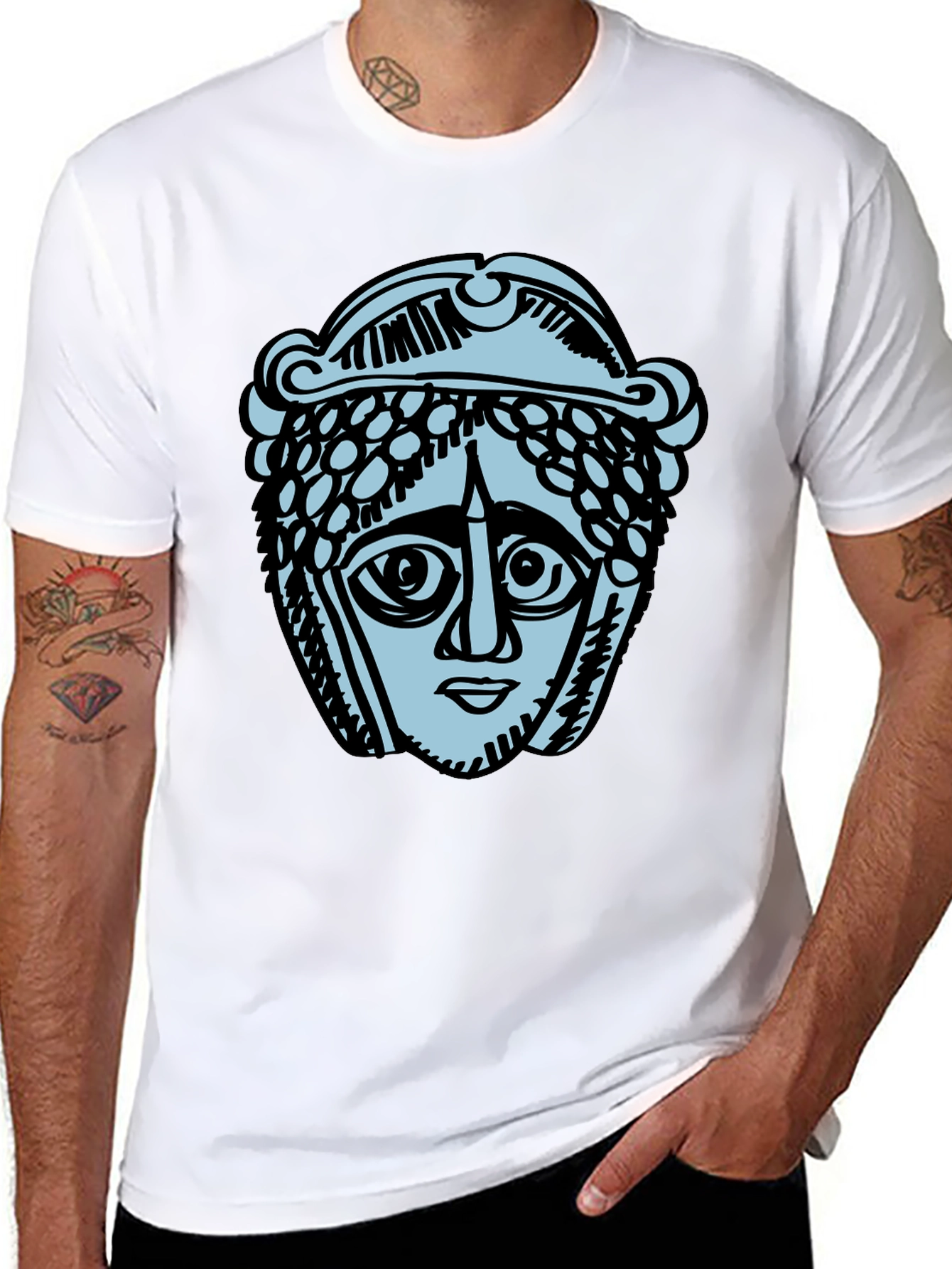 Ancient Head Graphic T-Shirt