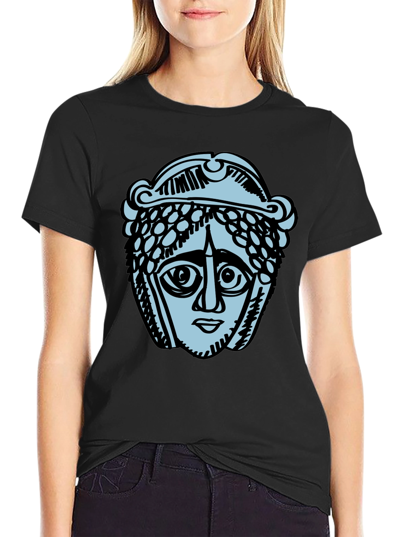 Ancient Head Graphic T-Shirt