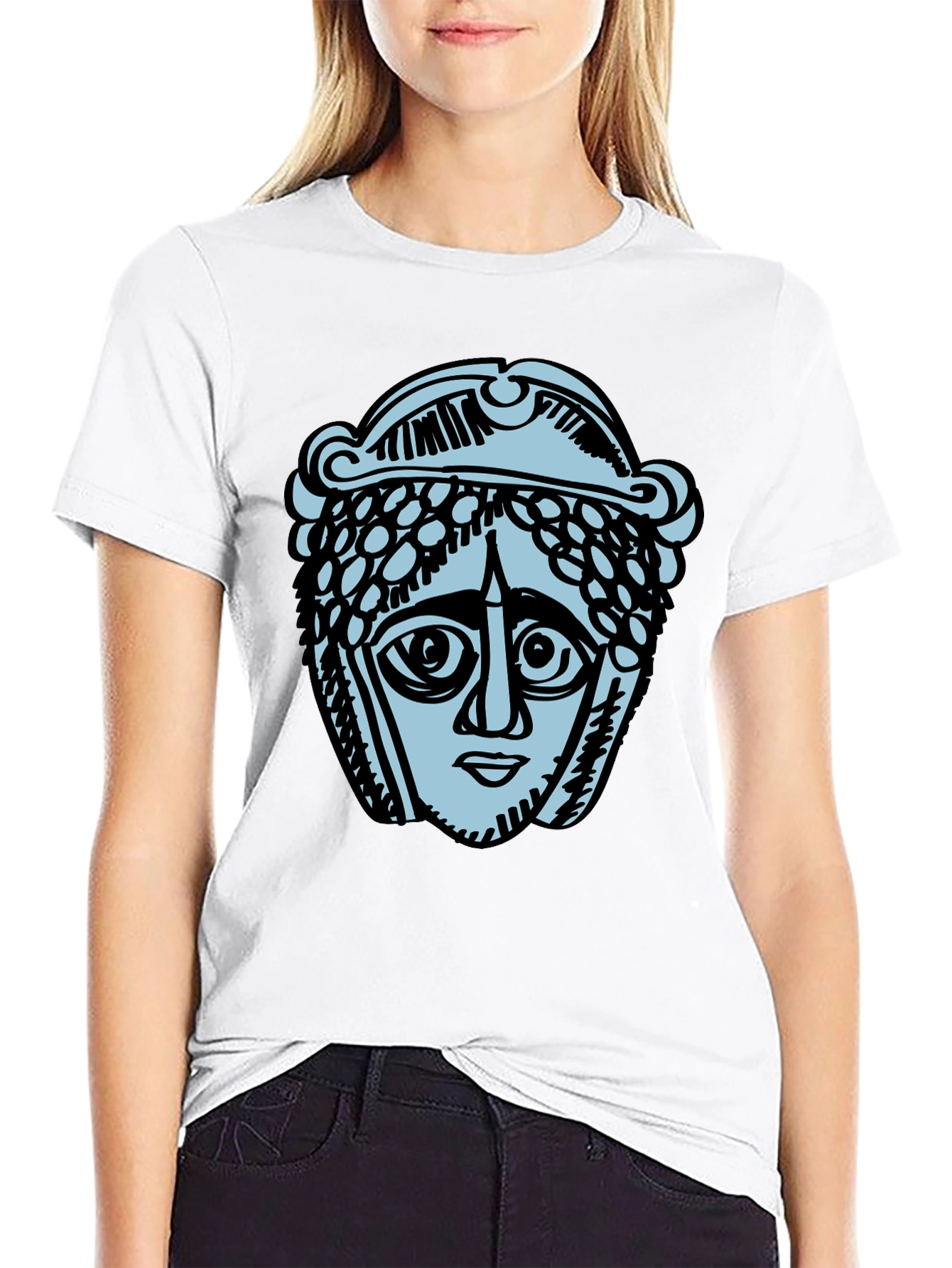 Ancient Head Graphic T-Shirt