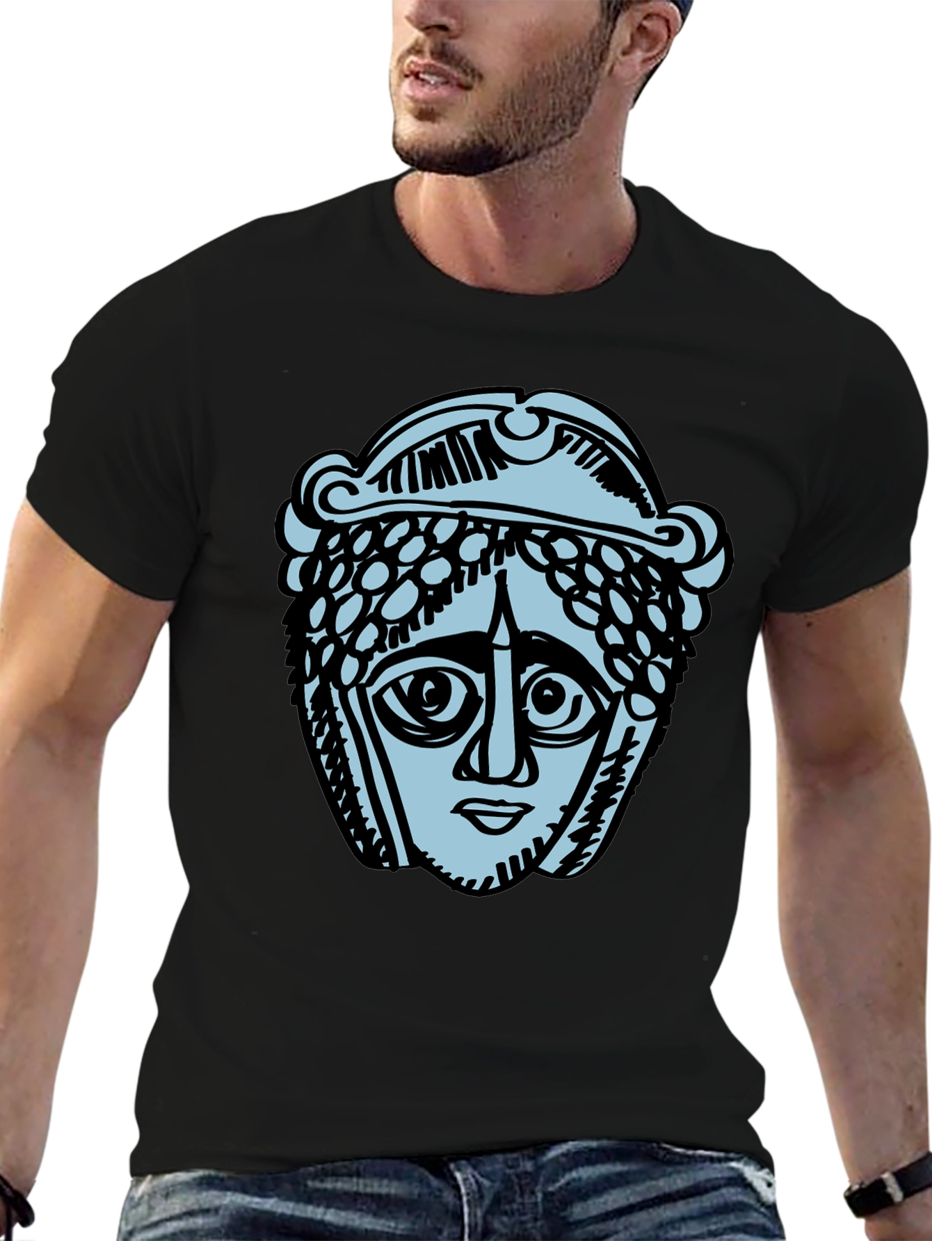 Ancient Head Graphic T-Shirt
