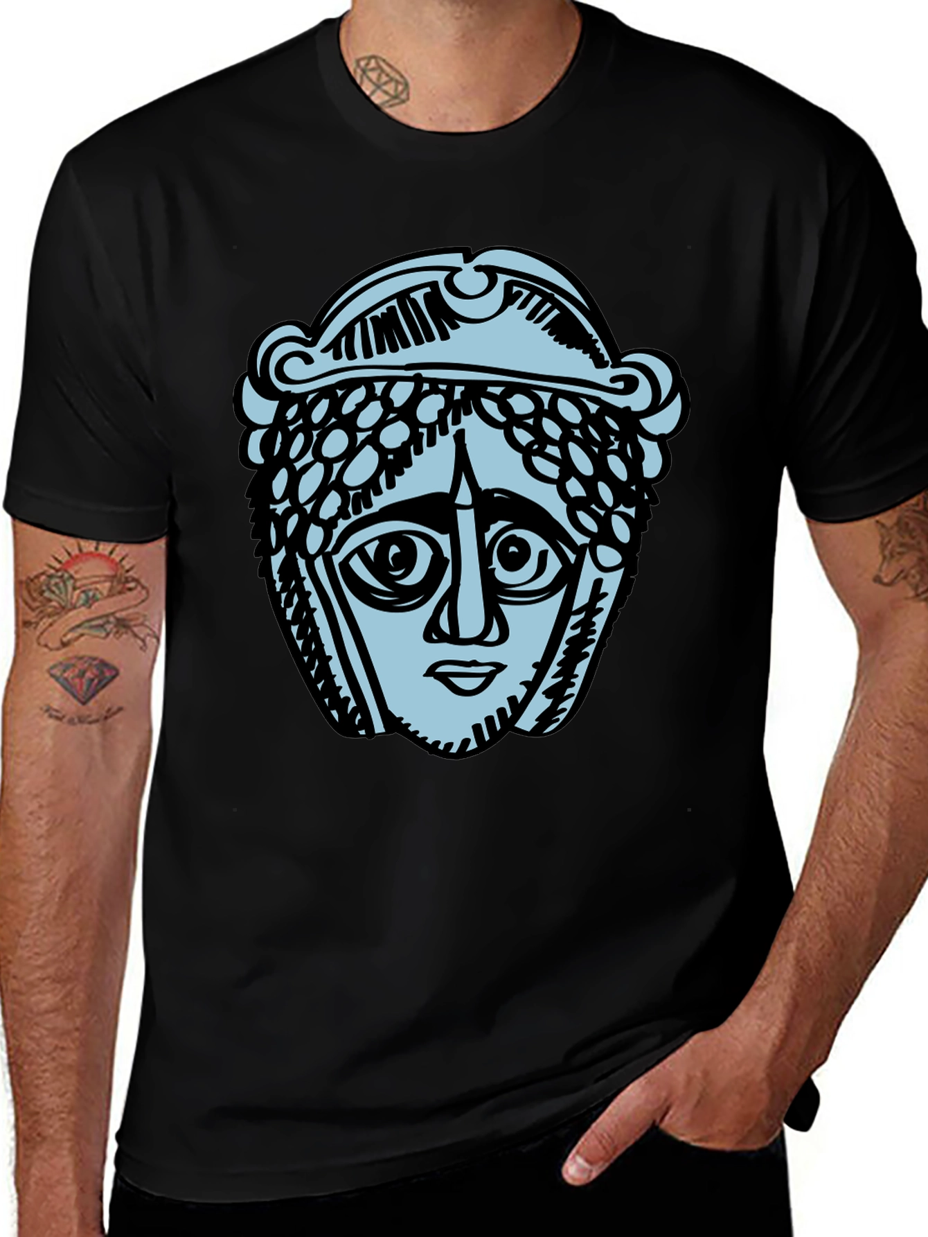 Ancient Head Graphic T-Shirt
