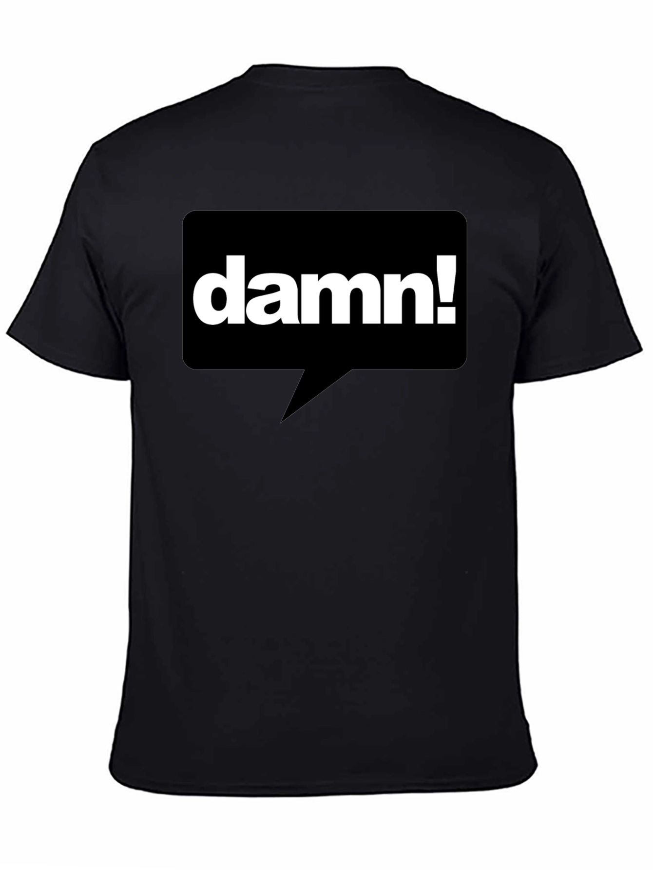 Damn! Graphic T-Shirt - Black Casual Tee