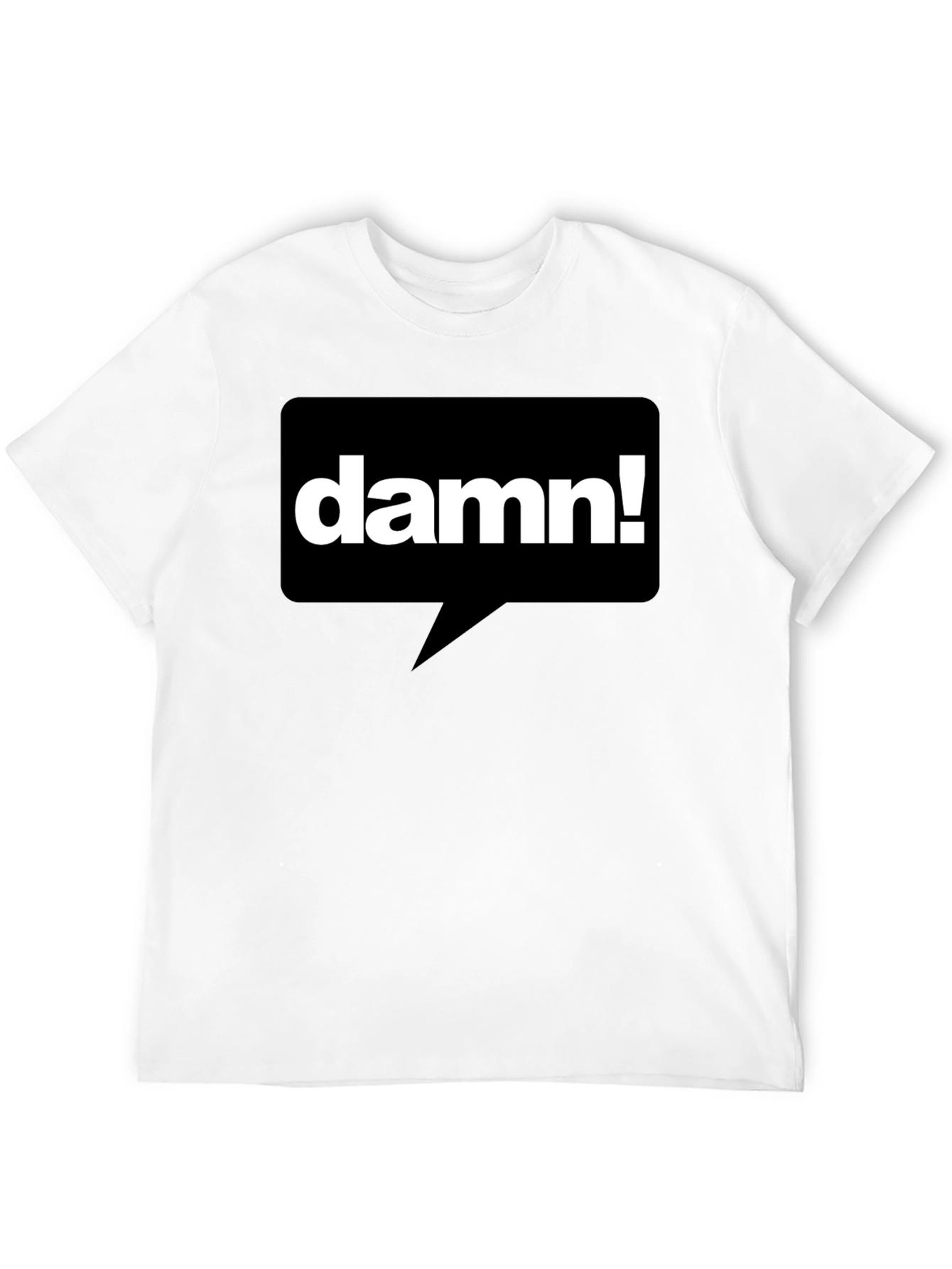Damn! Graphic T-Shirt - Black Casual Tee