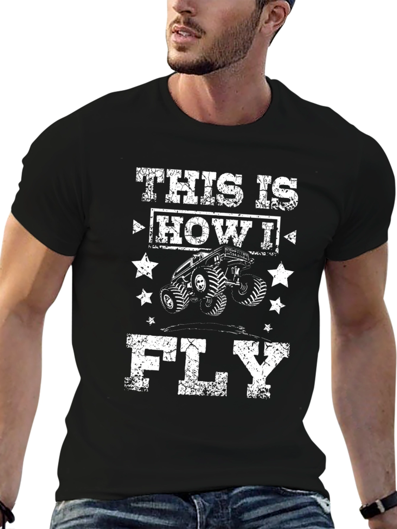 This Is How I Fly Monster Truck Graphic Tee