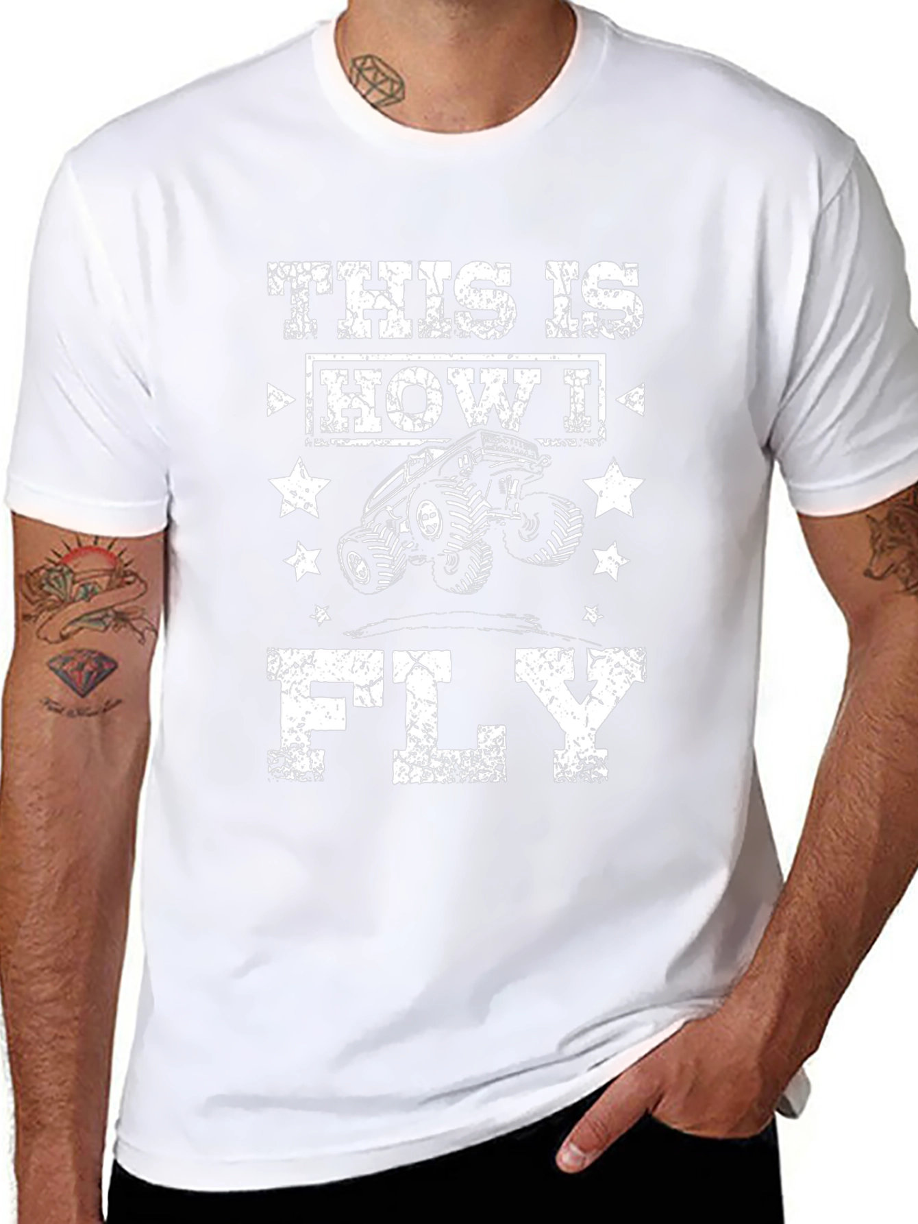This Is How I Fly Monster Truck Graphic Tee