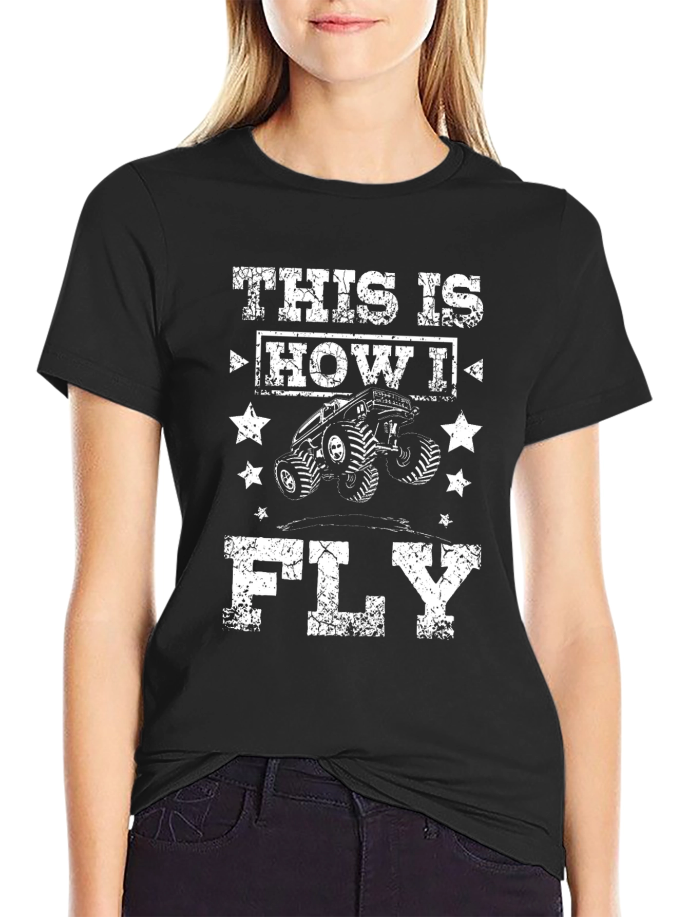 This Is How I Fly Monster Truck Graphic Tee